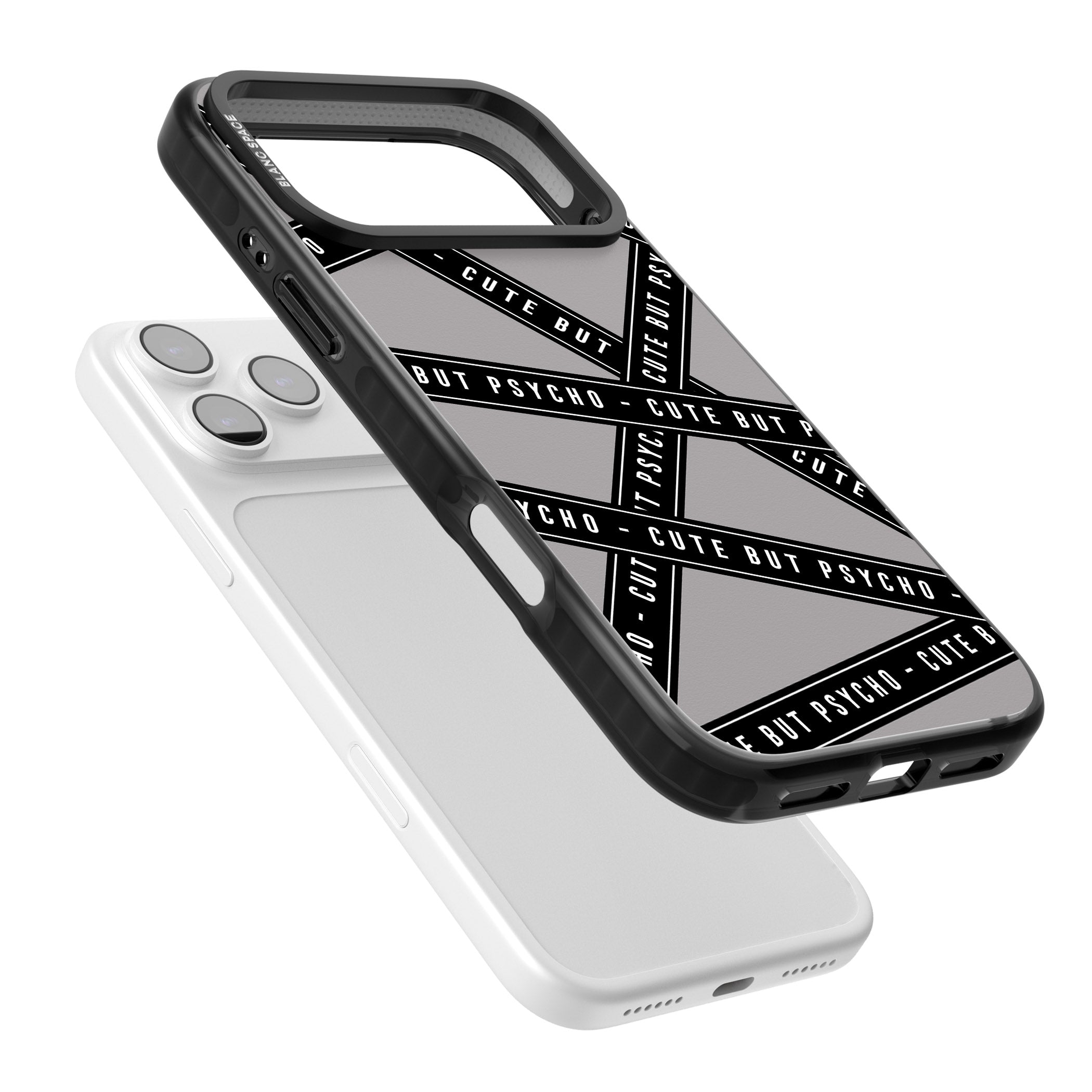 Cute But Psycho iPhone 17 Pro Max Impact Black Phone Case Colours