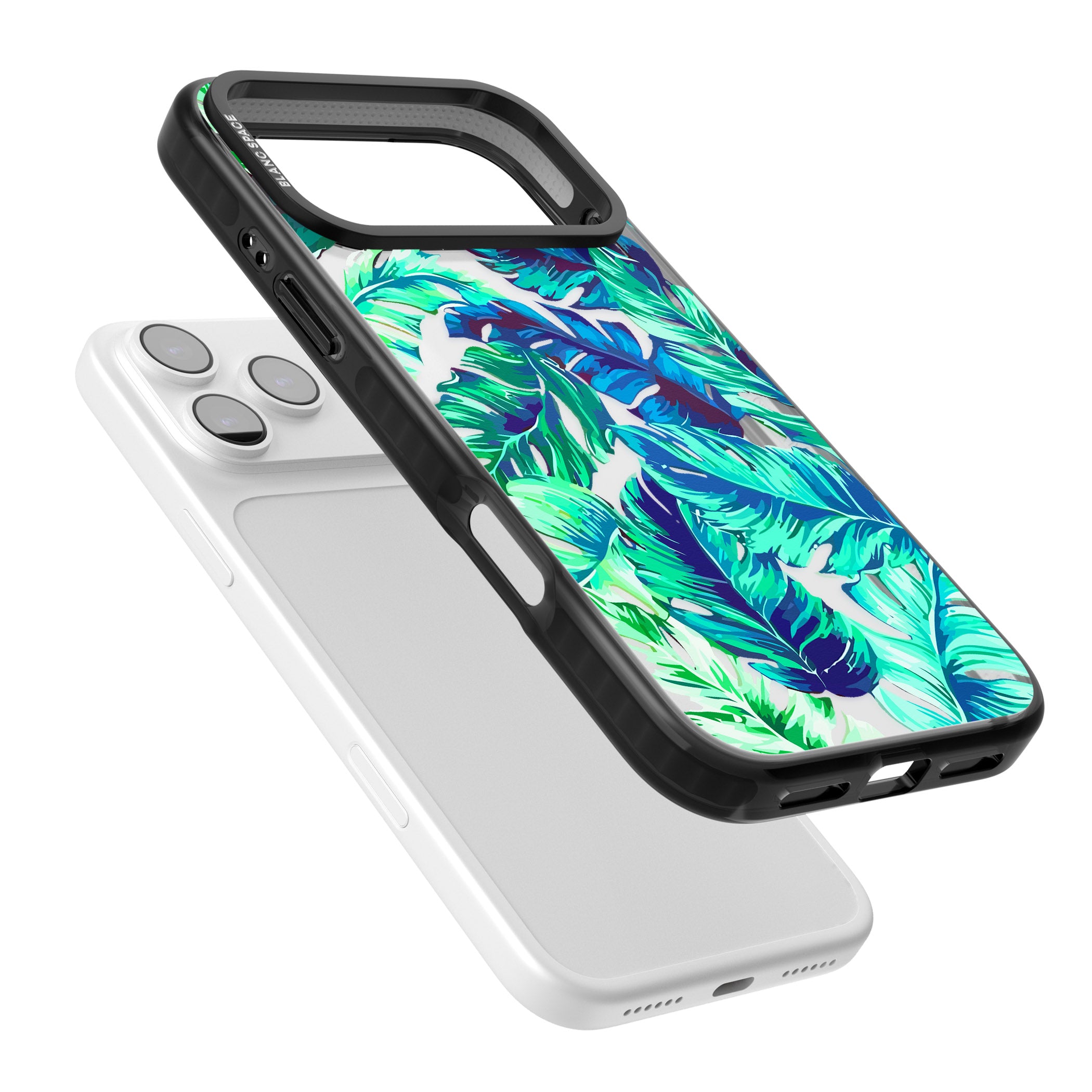 Tropical Palms iPhone 17 Pro Max Impact Black Phone Case Colours