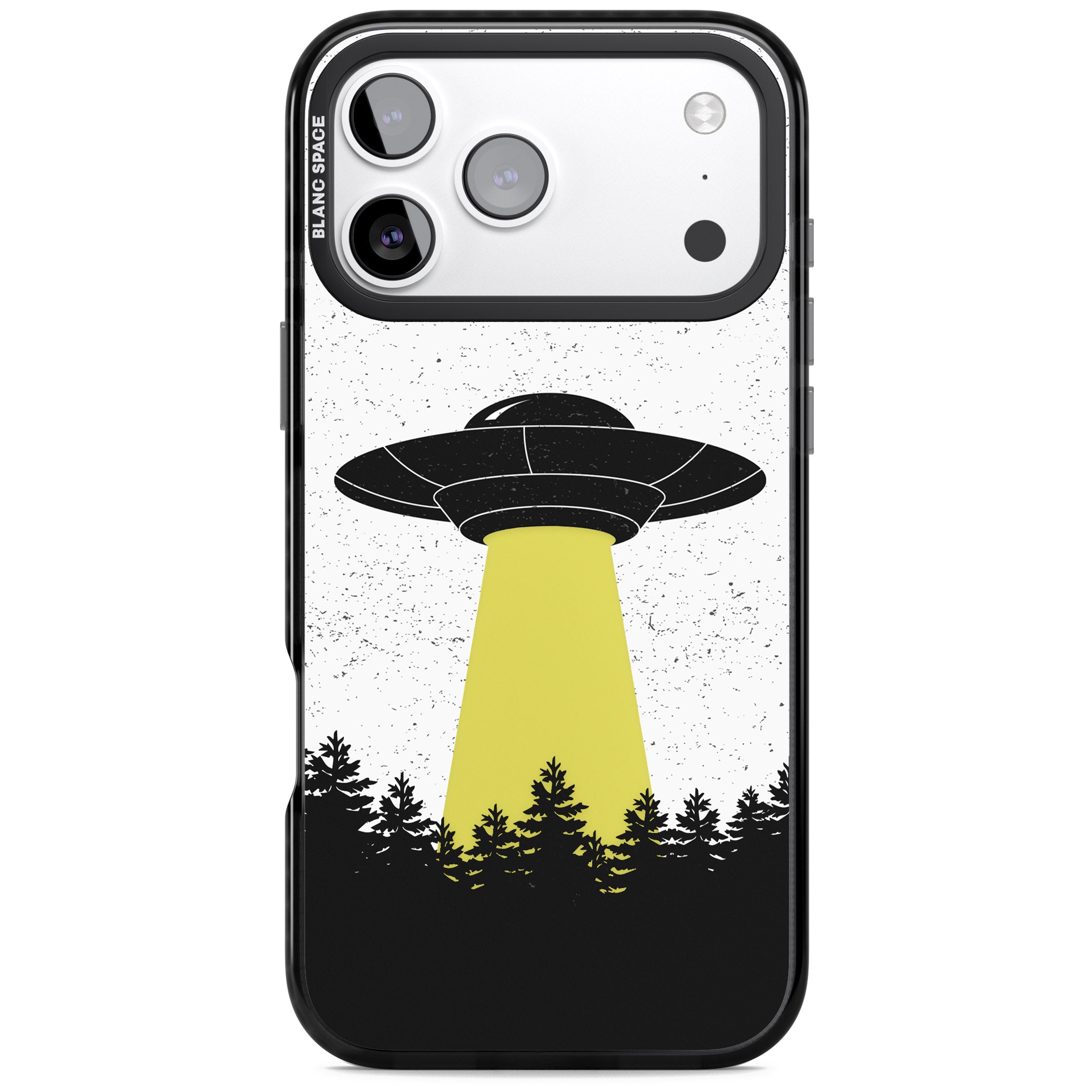 Alien Abduction iPhone 17 Pro Max Impact Black Phone Case