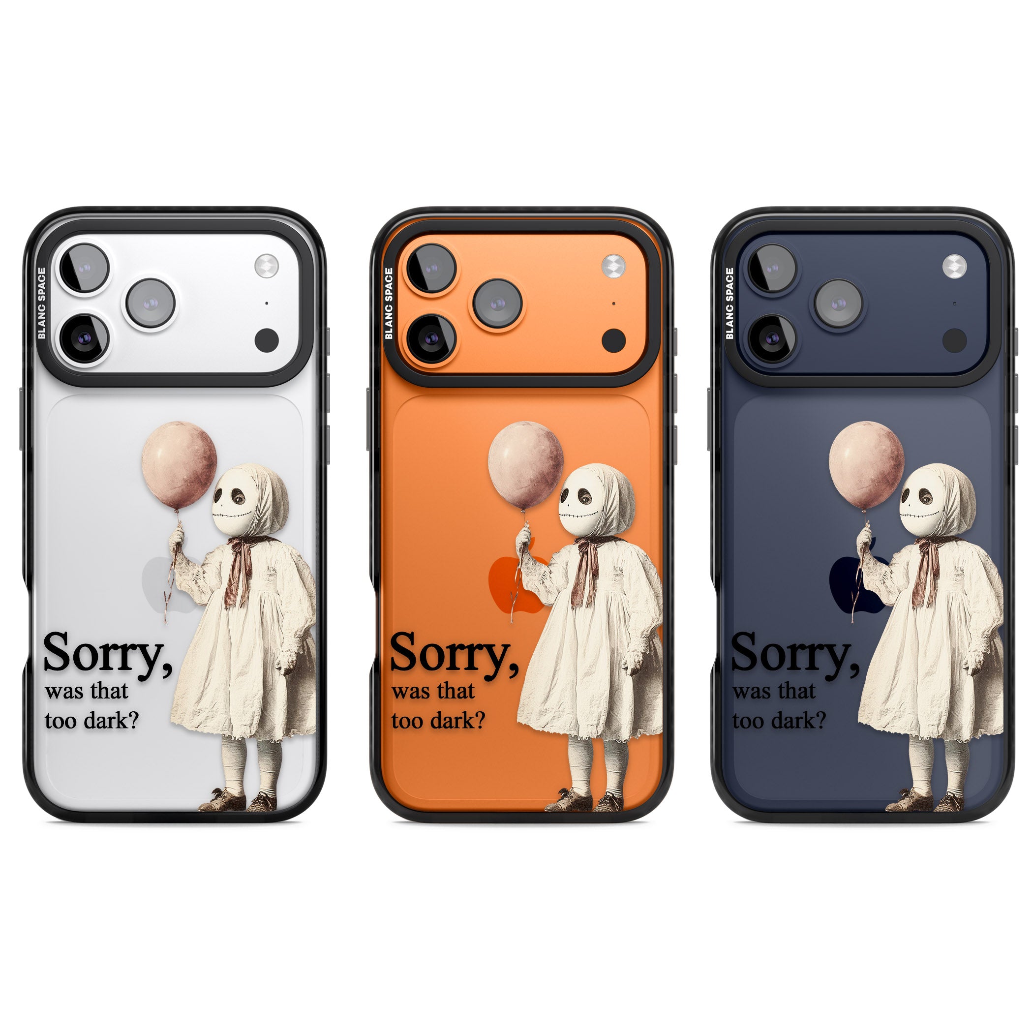 Sorry Was That Too Dark iPhone 17 Pro Impact Black Phone Case APT Impact Protection
