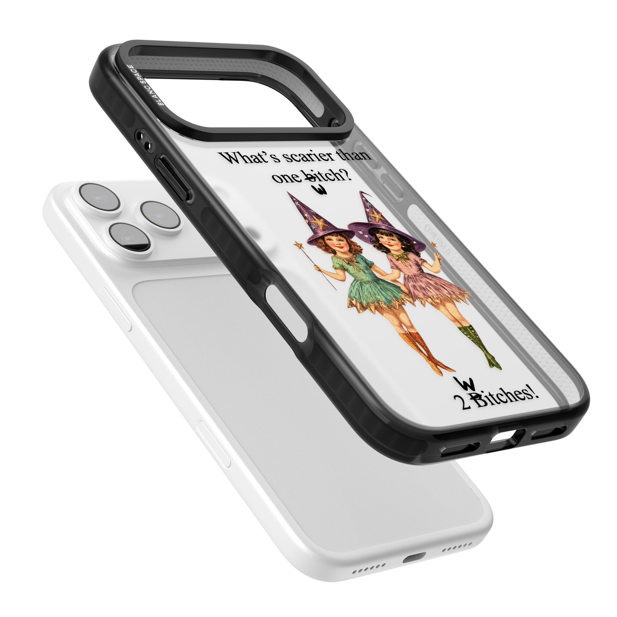 Two Witches iPhone 17 Pro Max Impact Black Phone Case Colours