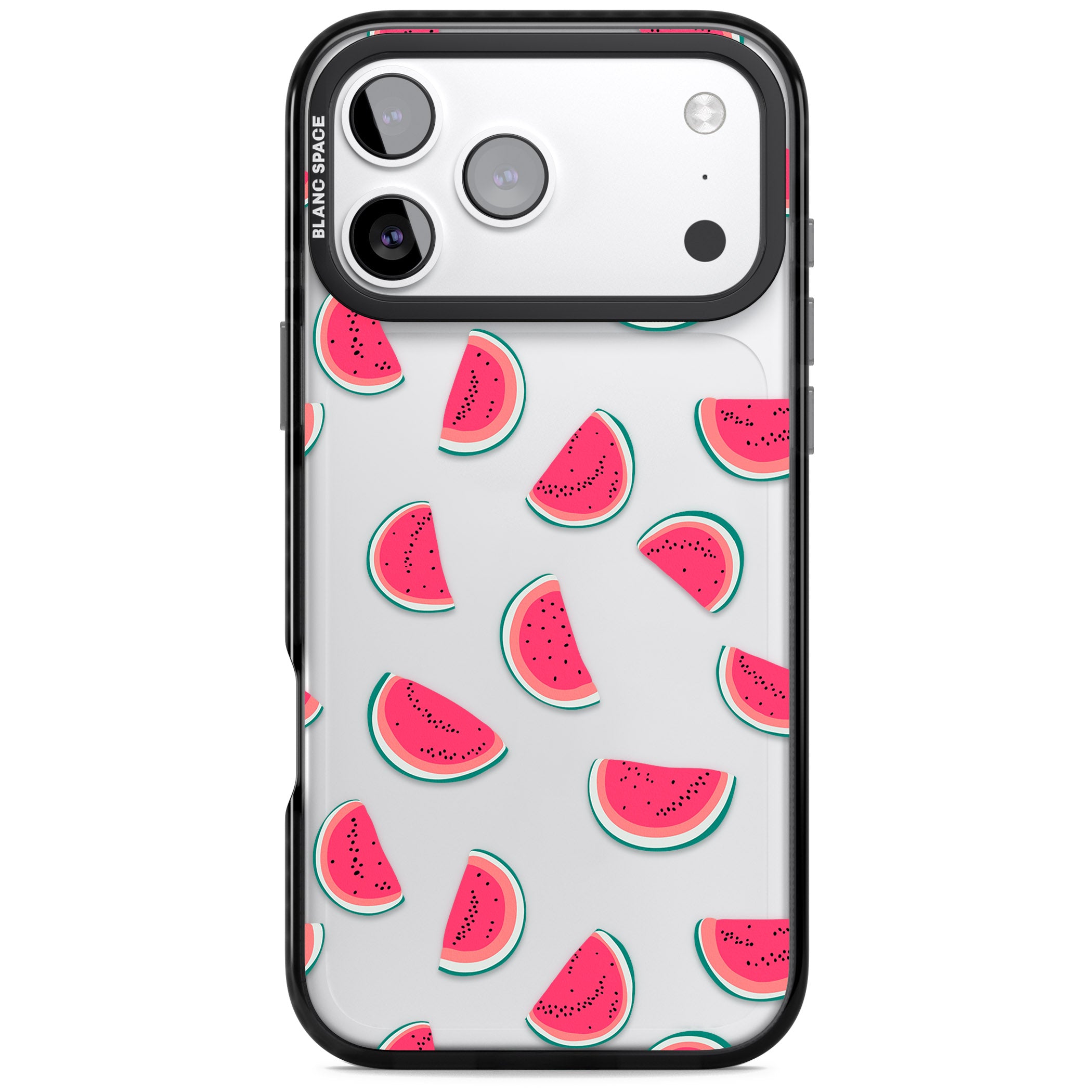 Watermelon Slices iPhone 17 Pro Max Impact Black Phone Case