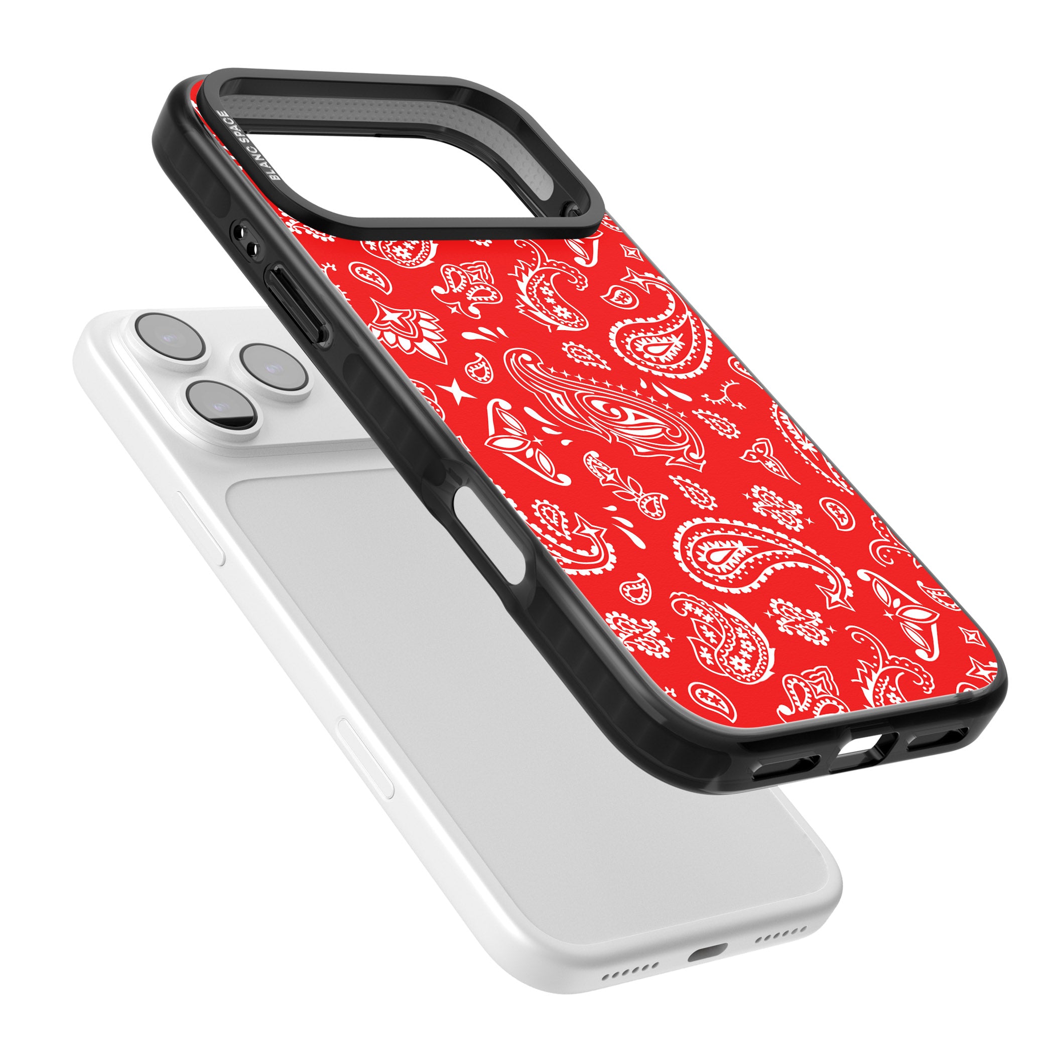 Red Bandana iPhone 17 Pro Max Impact Black Phone Case Colours