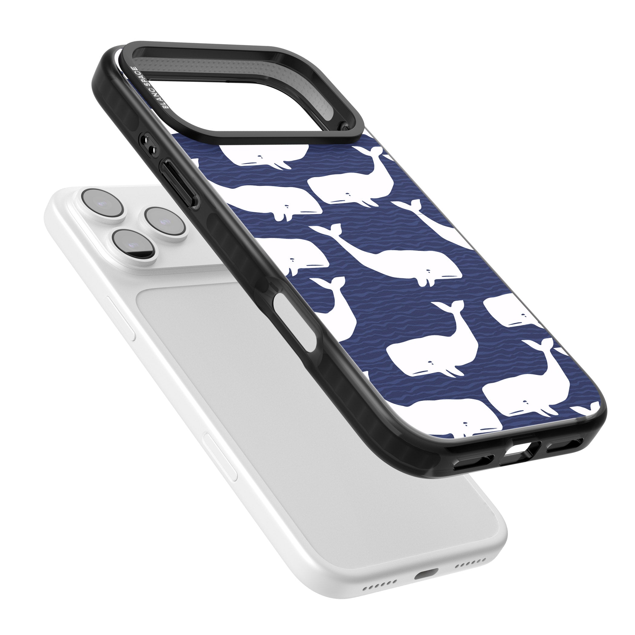 Whale Dreams iPhone 17 Pro Max Impact Black Phone Case Colours