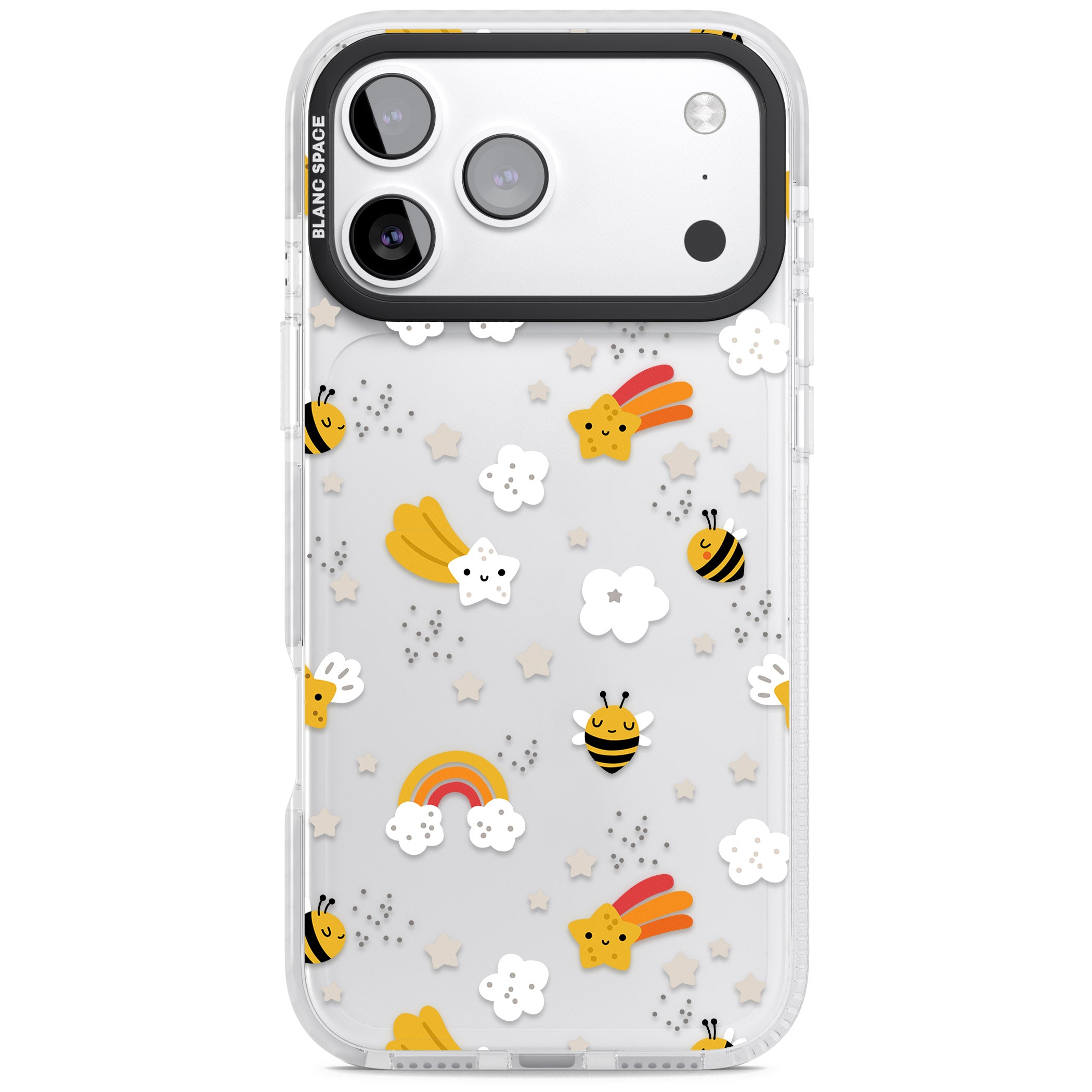 Busy Bee iPhone 17 Pro Max Impact Clear Phone Case