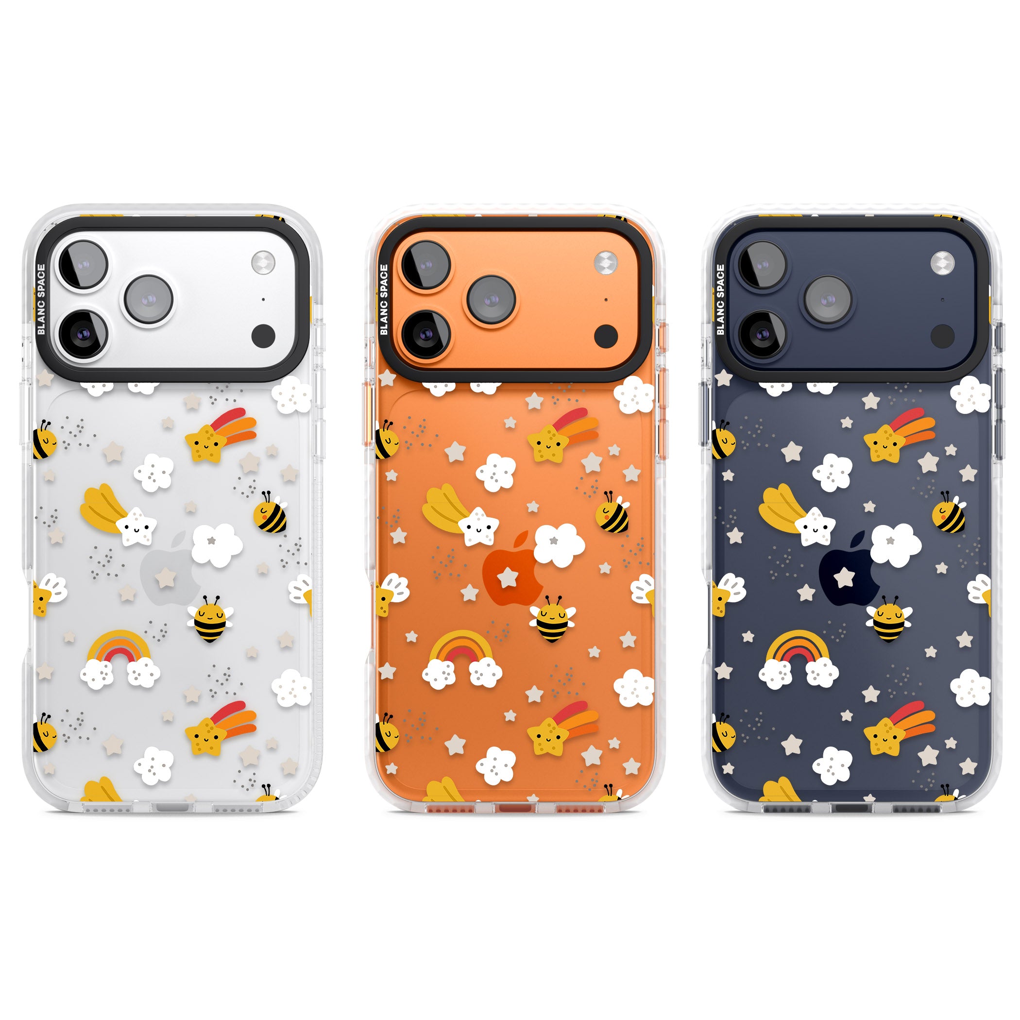 Busy Bee iPhone 17 Pro Impact Clear Phone Case APT Impact Protection