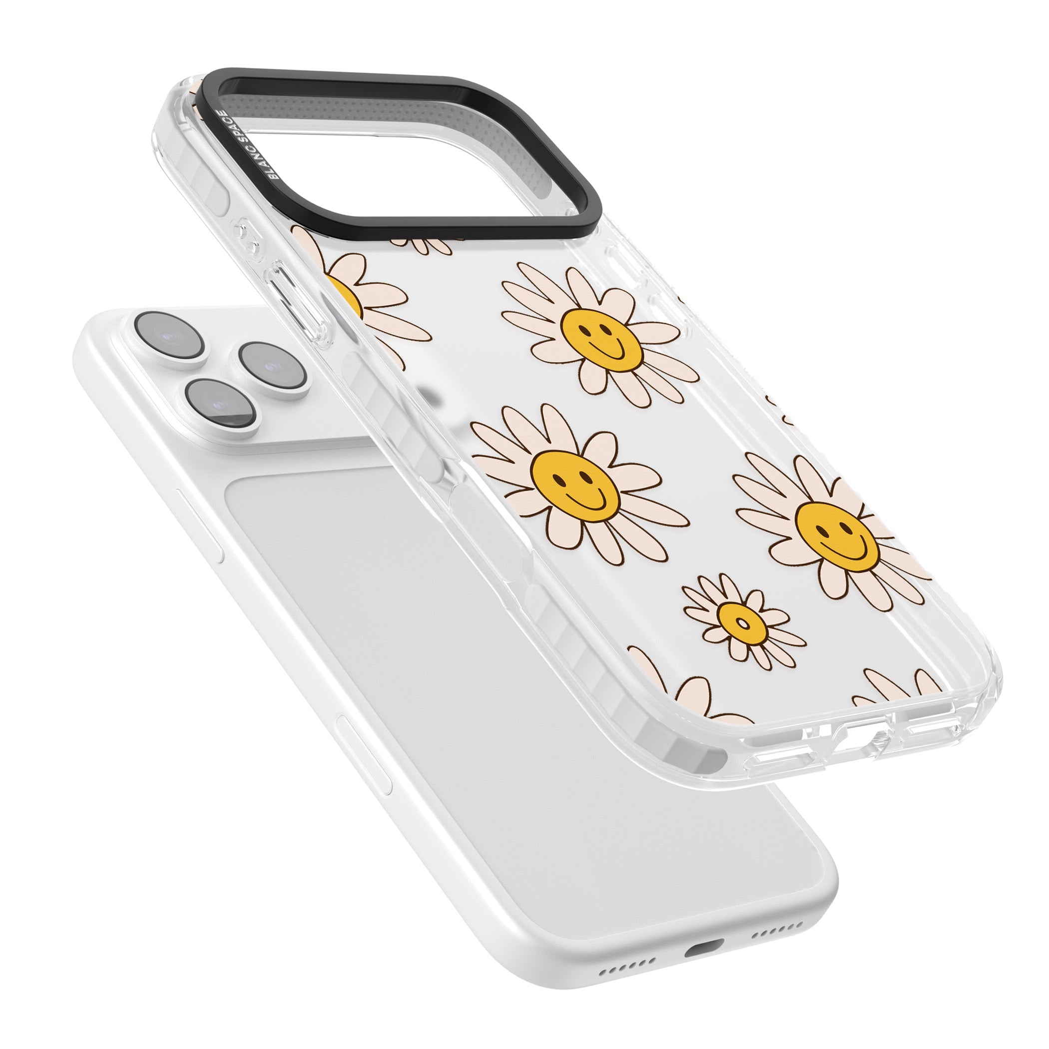 Daisy Faces iPhone 17 Pro Max Impact Clear Phone Case Colours