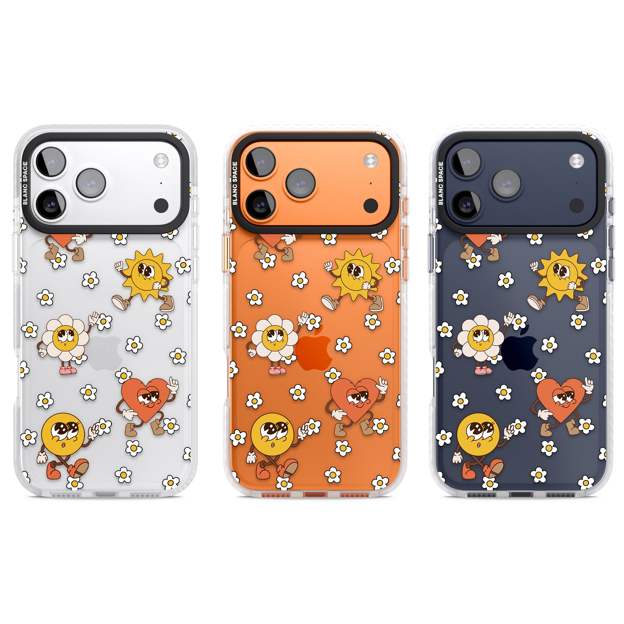 Daisies & Friends iPhone 17 Pro Impact Clear Phone Case APT Impact Protection
