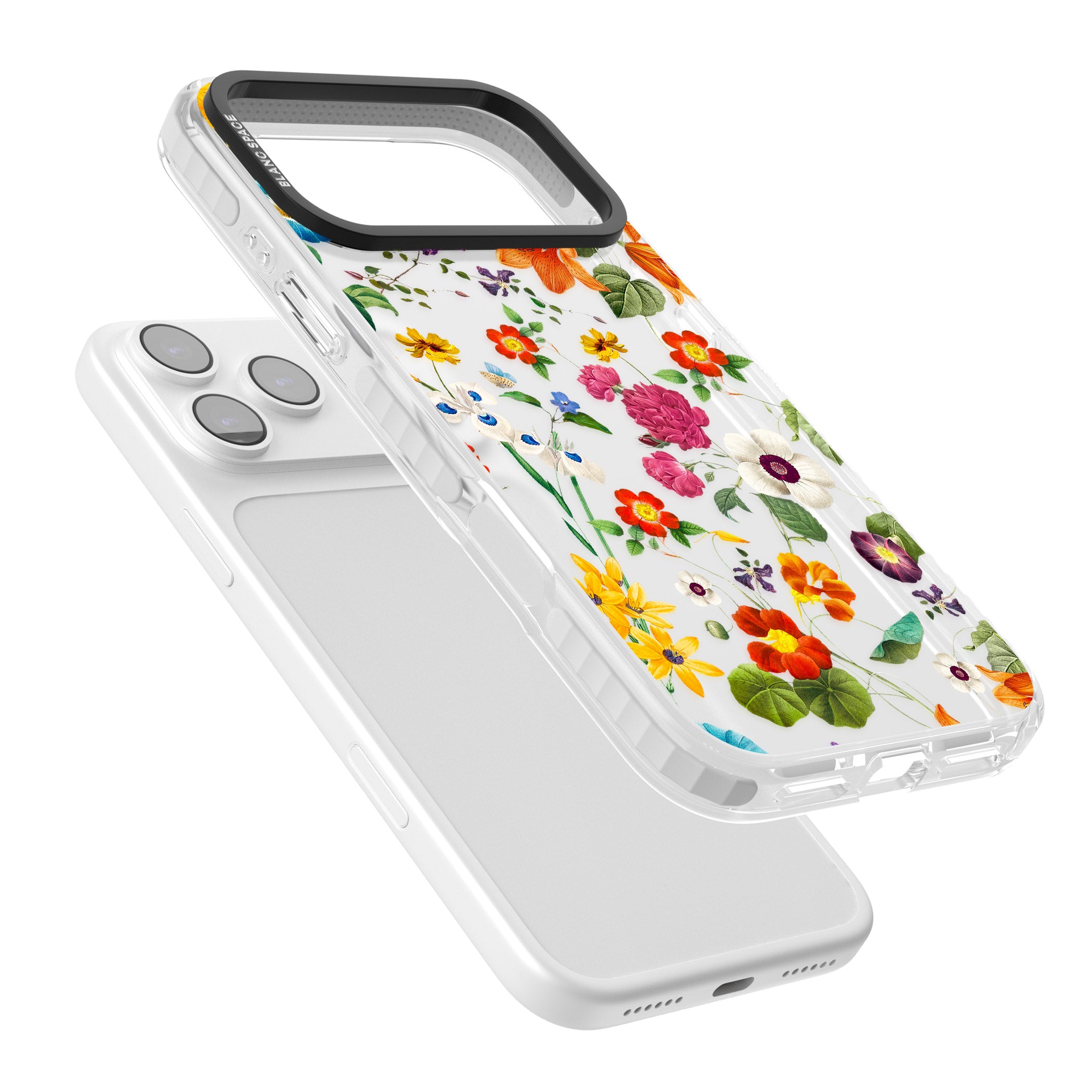 Whimsical Wildflowers iPhone 17 Pro Max Impact Clear Phone Case Colours