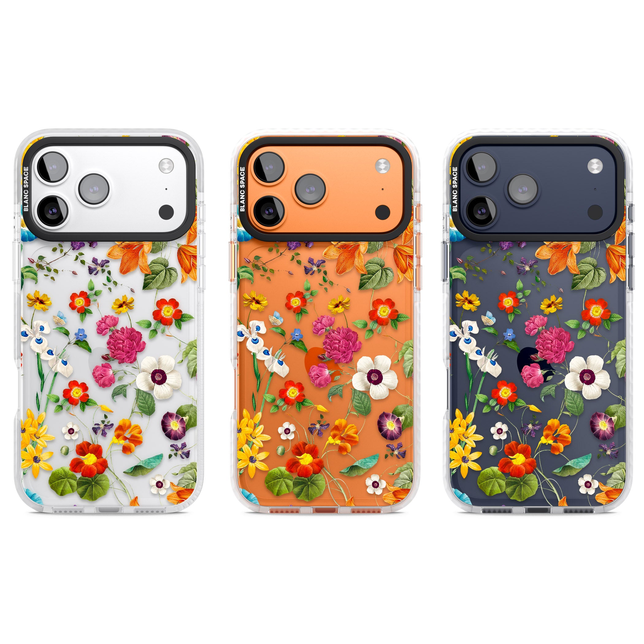 Whimsical Wildflowers iPhone 17 Pro Impact Clear Phone Case APT Impact Protection