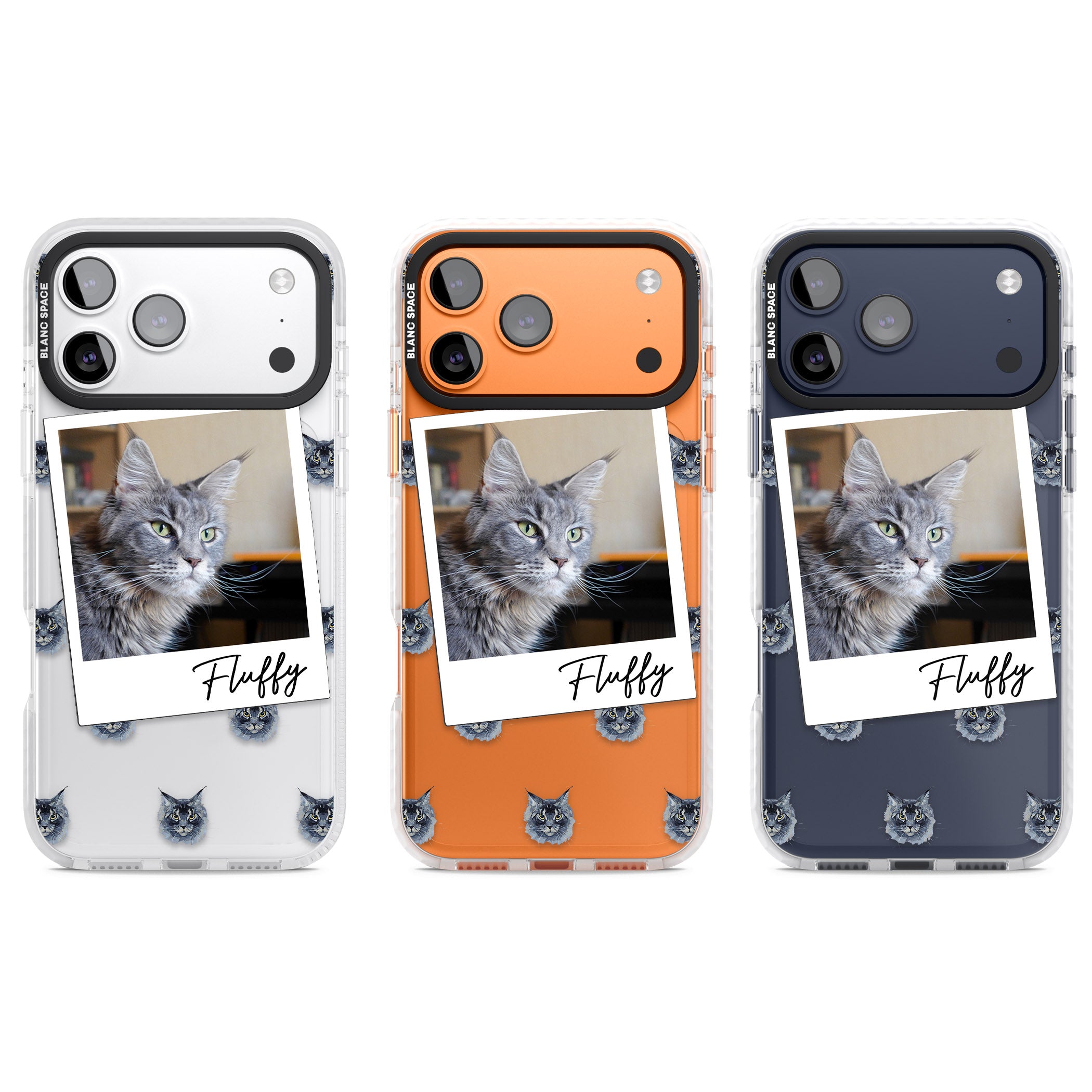 Personalised Maine Coon Photo iPhone 17 Pro Impact Clear Phone Case APT Impact Protection
