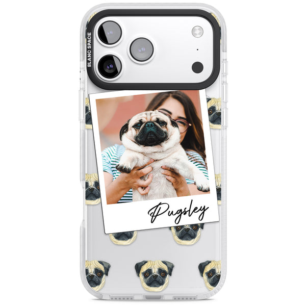 Personalised Pug Instant Camera Photo