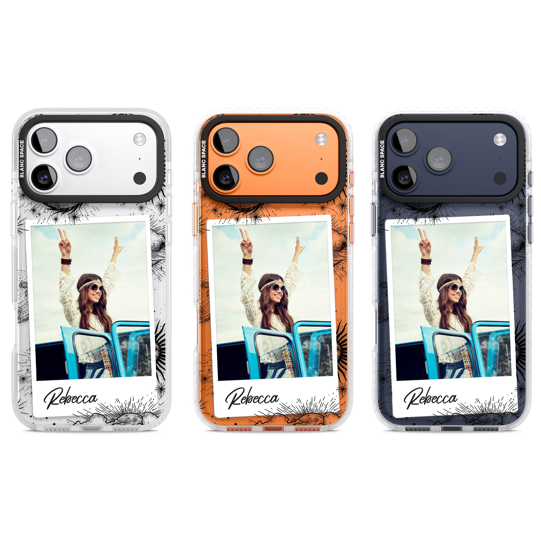 Personalised Astrology Instant Photo iPhone 17 Pro Impact Clear Phone Case APT Impact Protection