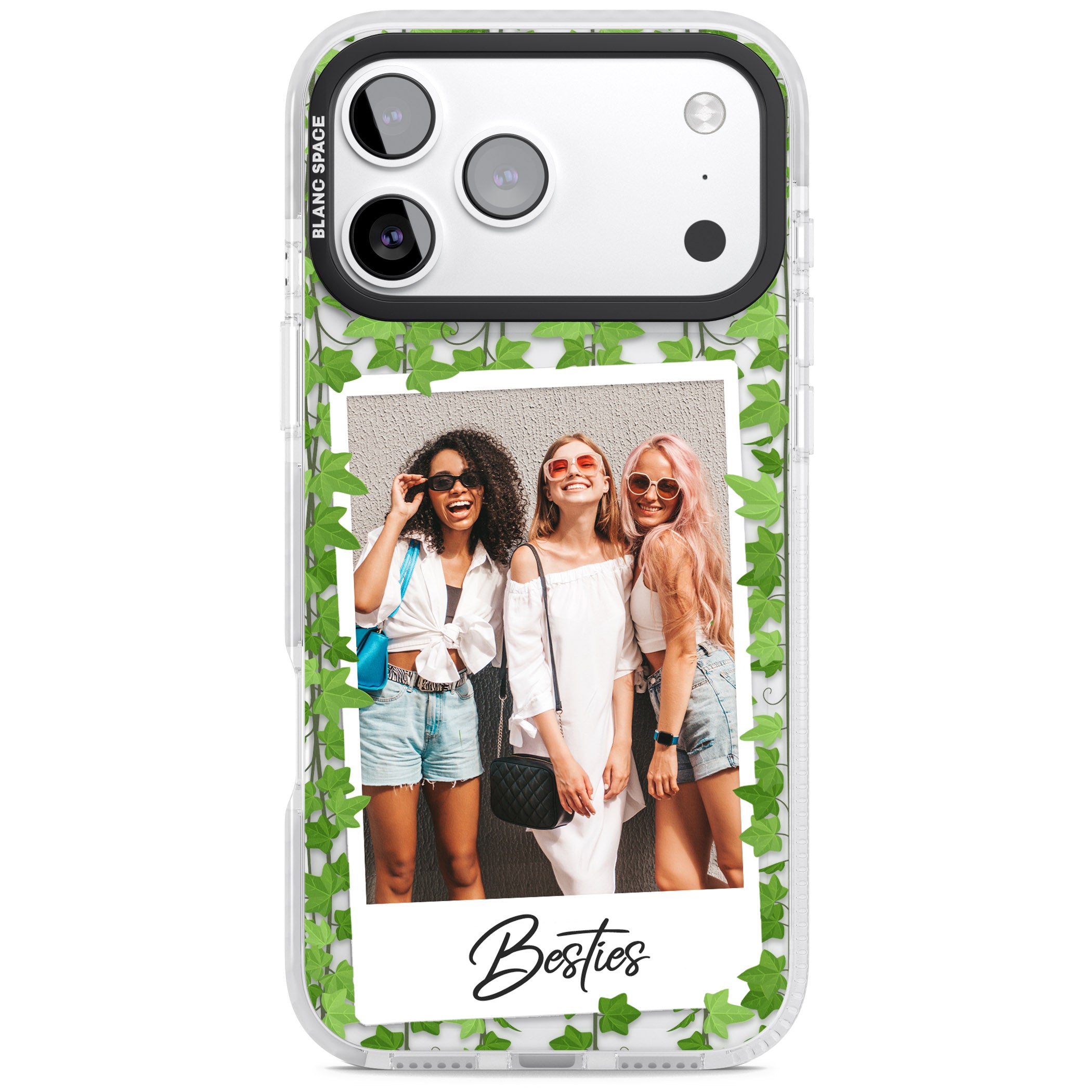 Personalised Ivy Vine Instant Photo iPhone 17 Pro Max Impact Clear Phone Case
