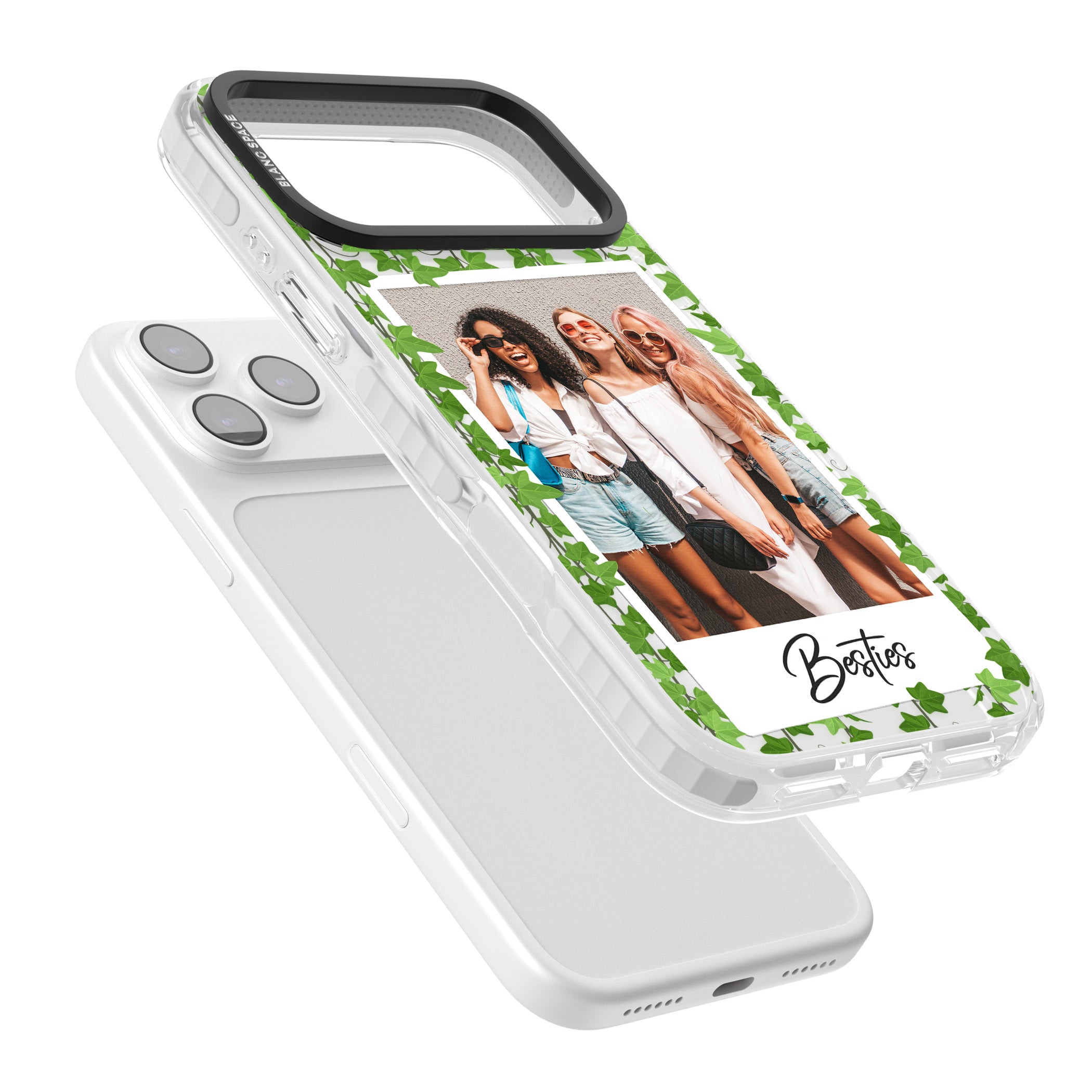 Personalised Ivy Vine Instant Photo iPhone 17 Pro Max Impact Clear Phone Case Colours