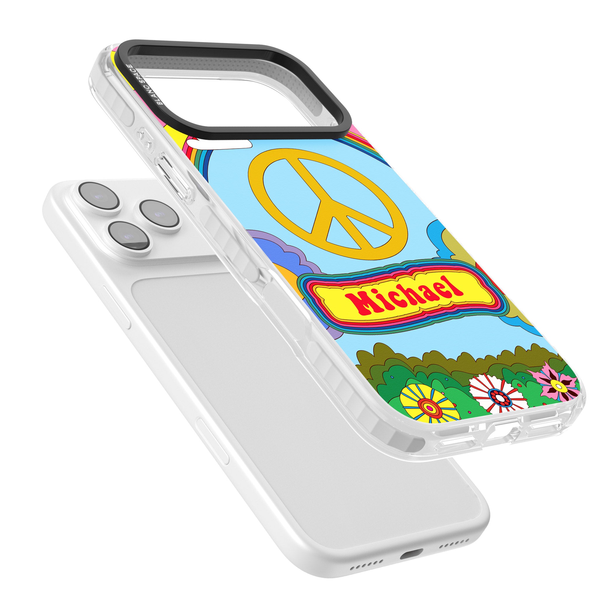 Personalised Happy Days iPhone 17 Pro Max Impact Clear Phone Case Colours