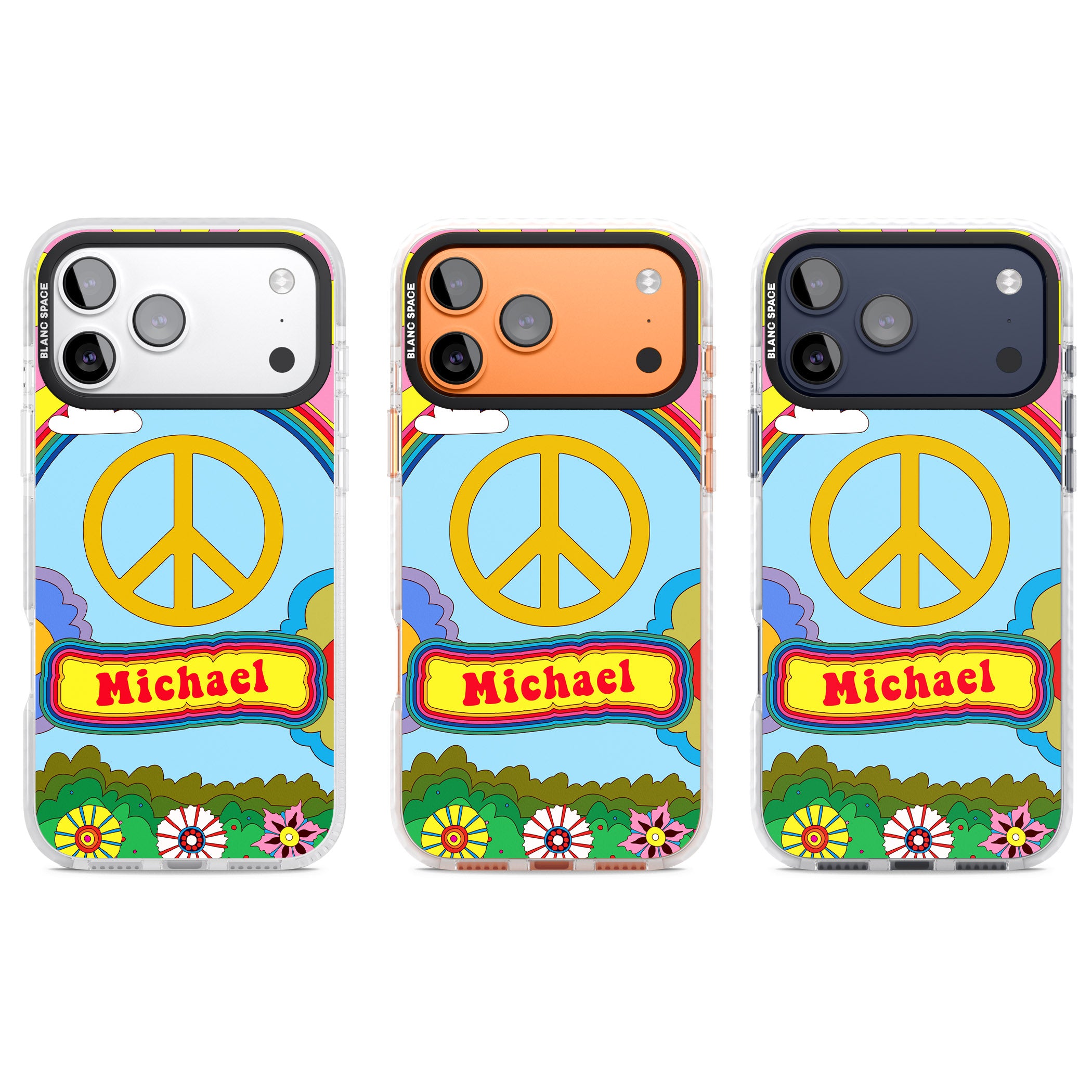 Personalised Happy Days iPhone 17 Pro Impact Clear Phone Case APT Impact Protection