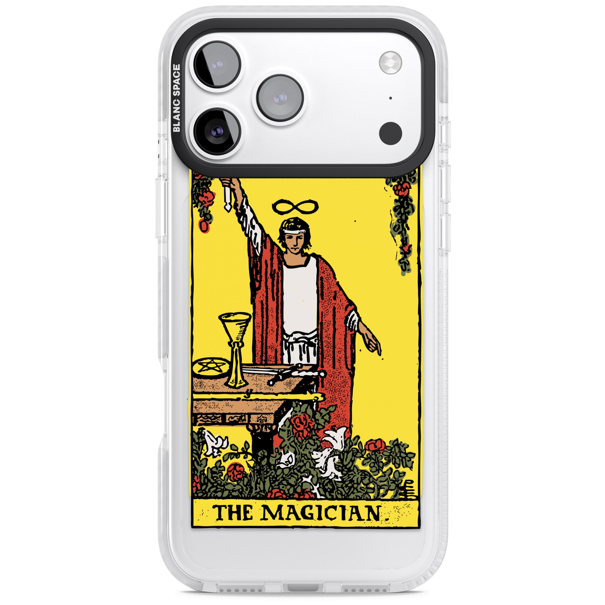 Personalised The Magician Tarot Card (Color) iPhone 17 Pro Max Impact Clear Phone Case