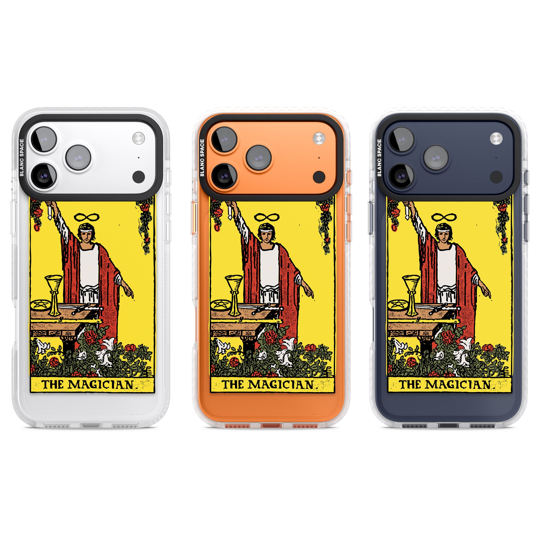 Personalised The Magician Tarot Card (Color) iPhone 17 Pro Impact Clear Phone Case APT Impact Protection