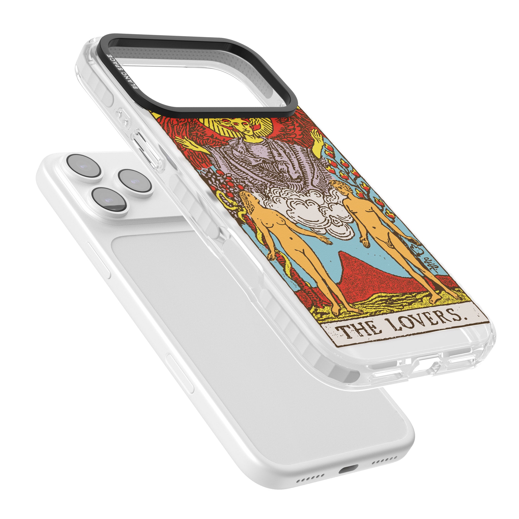 Personalised The Lovers Tarot Card (Color) iPhone 17 Pro Max Impact Clear Phone Case Colours