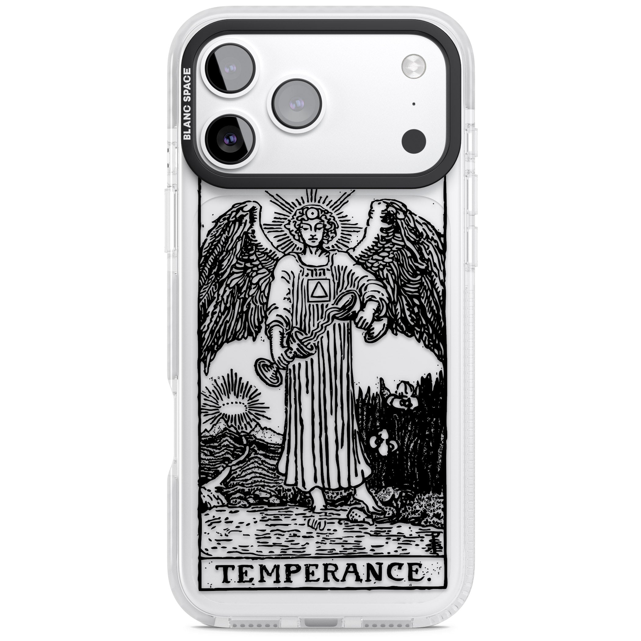 Personalised Temperance Tarot Card (Clear) iPhone 17 Pro Max Impact Clear Phone Case