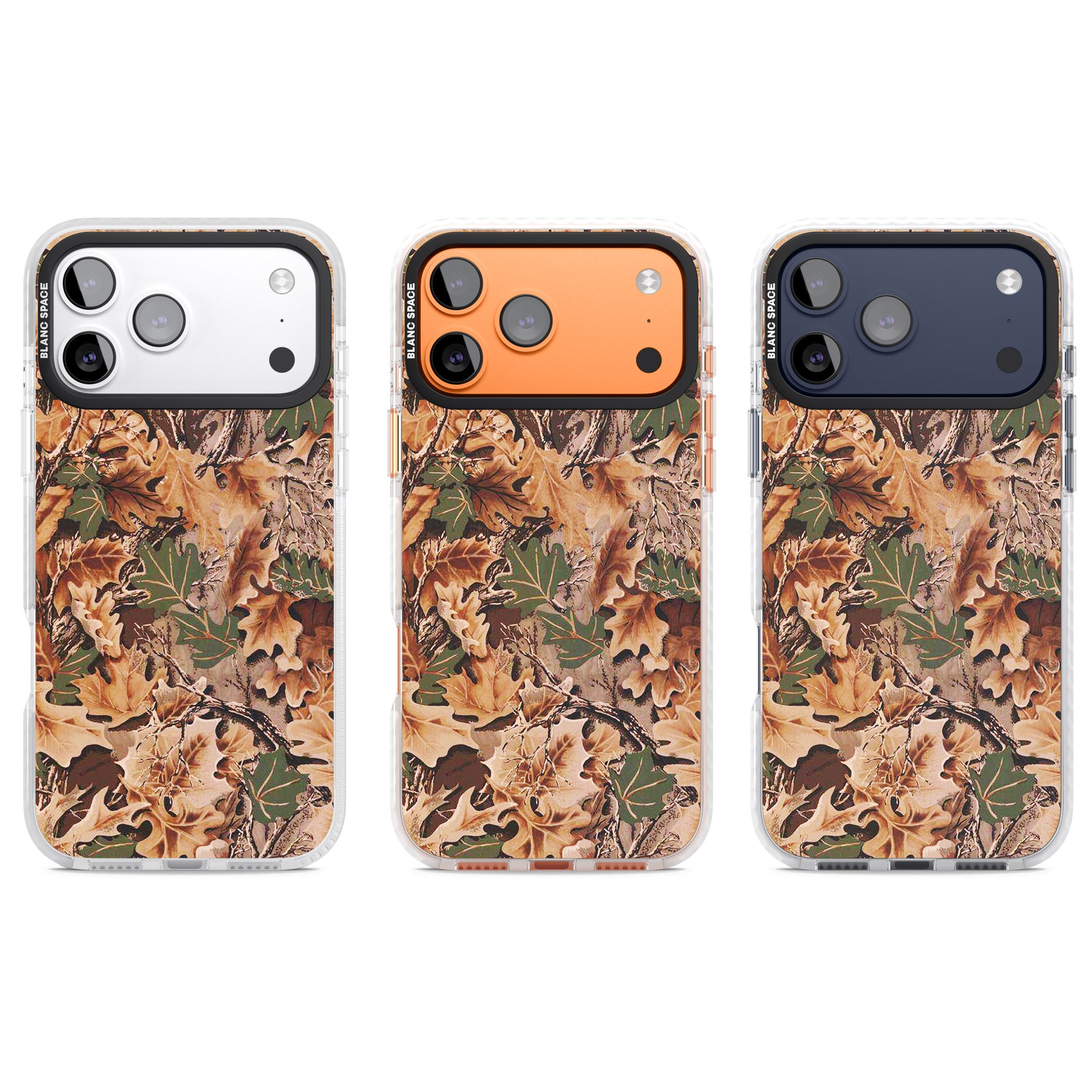 Leaves Camo iPhone 17 Pro Impact Clear Phone Case APT Impact Protection