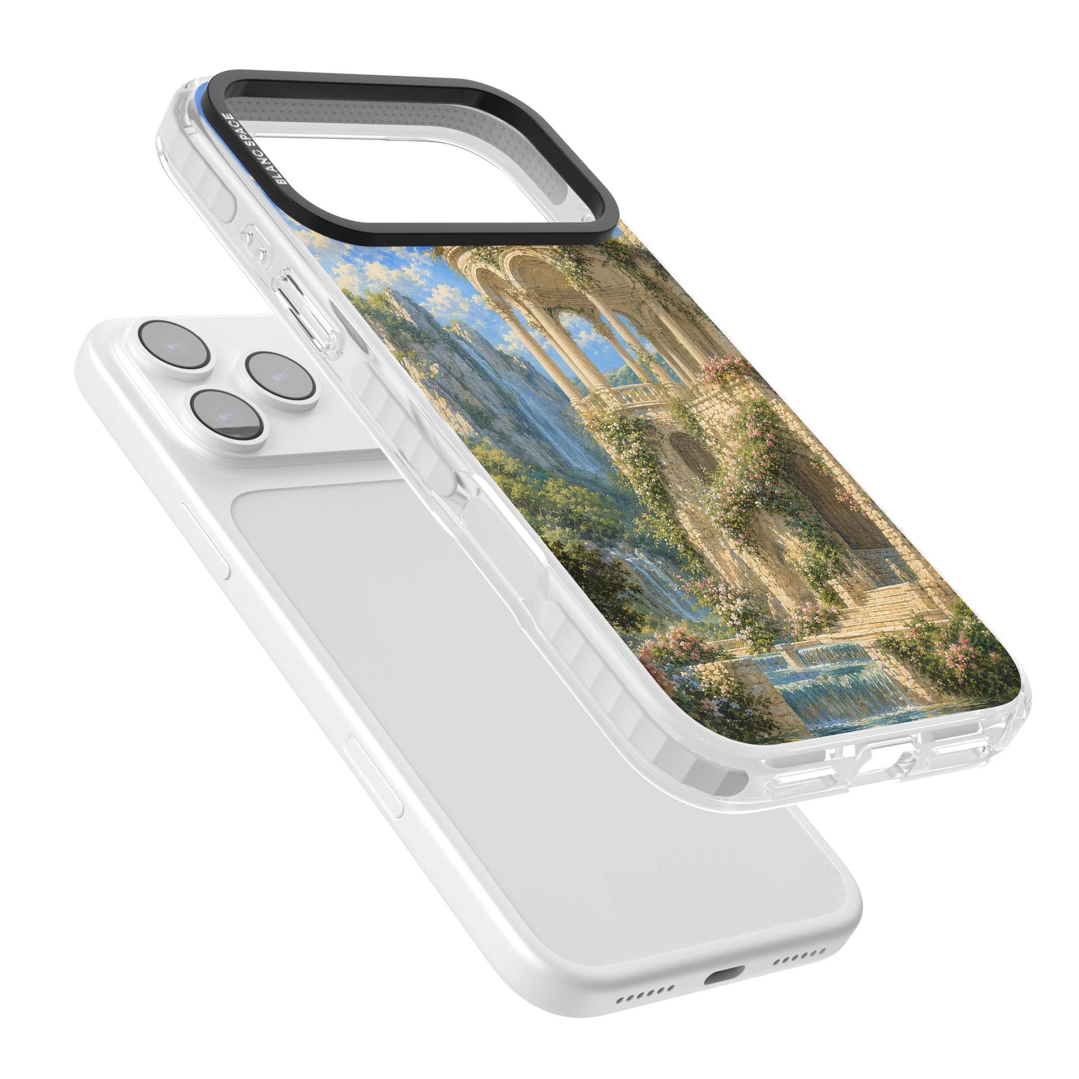 Palace Pavilion fairycore iPhone case | Black Impact case for iPhone 17 Pro, iPhone 17 Pro Max