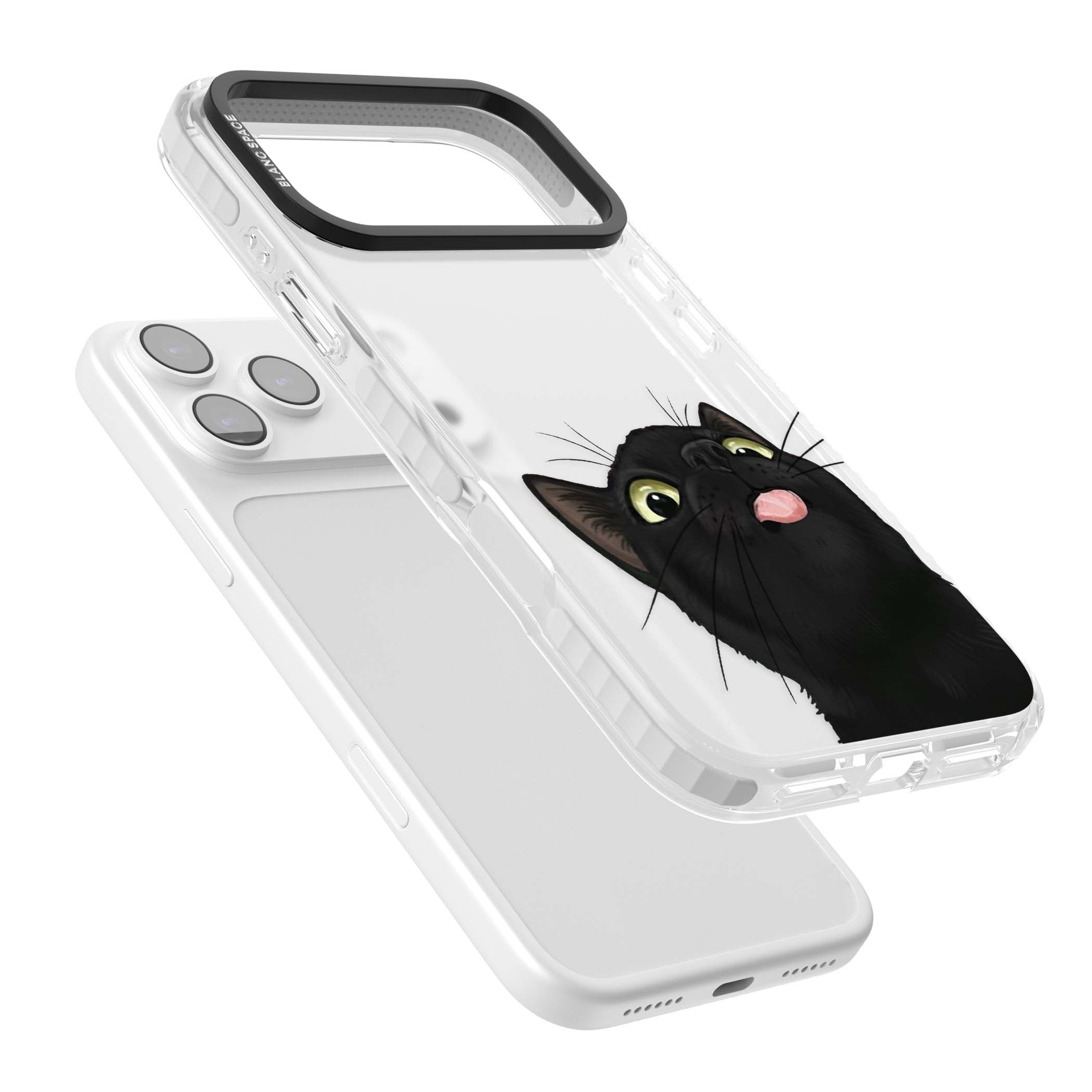 Black Cat Energy for her iPhone case | Black Impact case for iPhone 17 Pro, iPhone 17 Pro Max