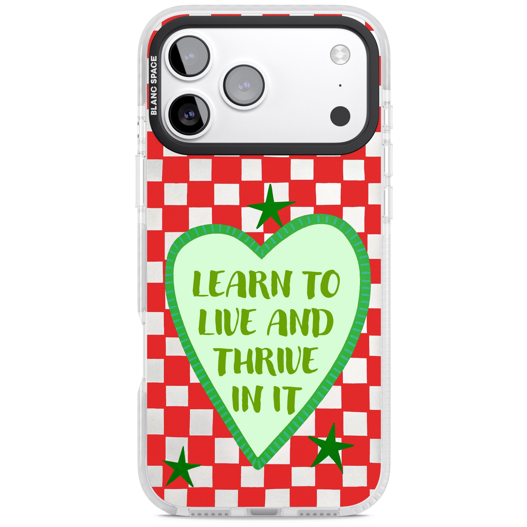 Learn To Live iPhone 17 Pro Max Impact Clear Phone Case