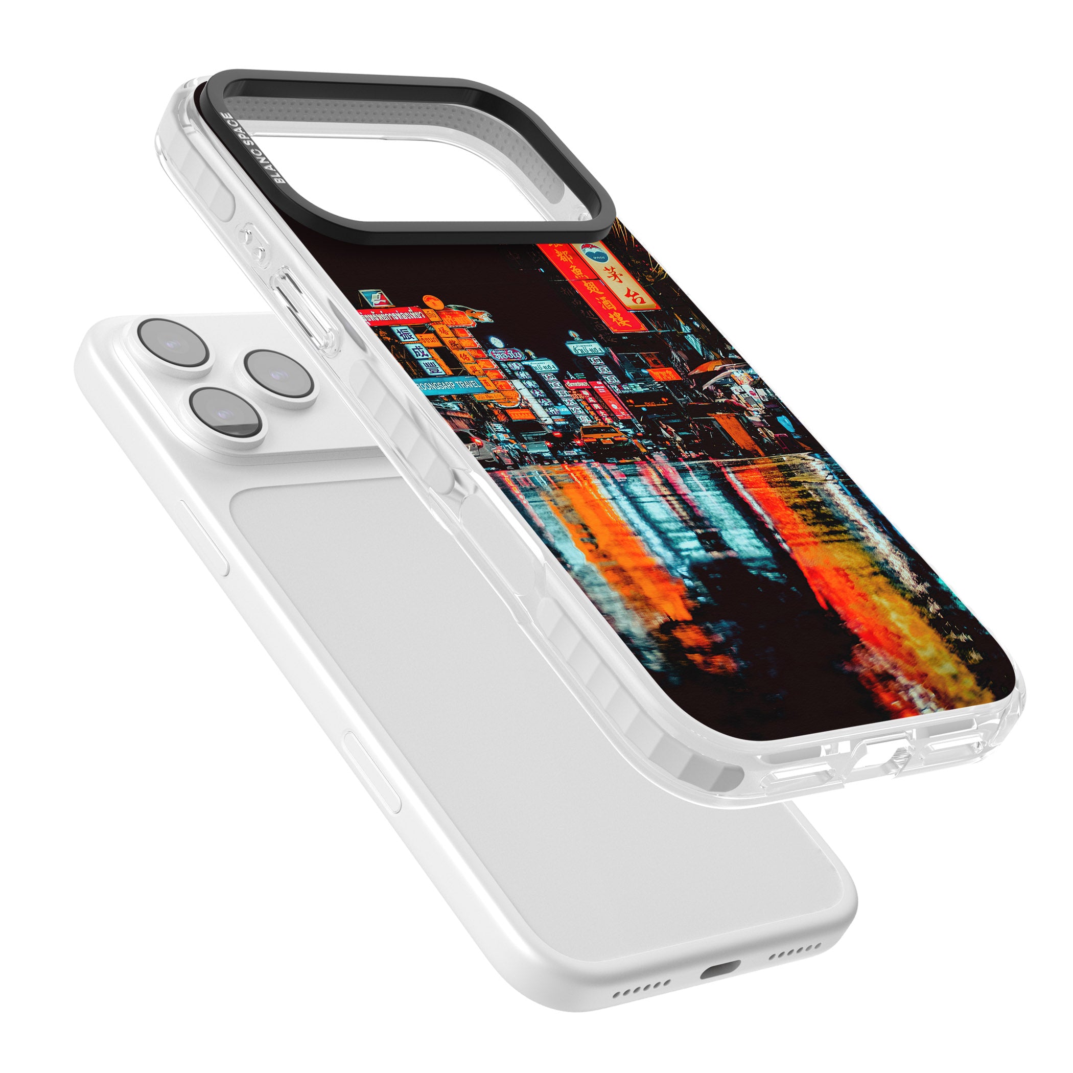 Neon City iPhone 17 Pro Max Impact Clear Phone Case Colours