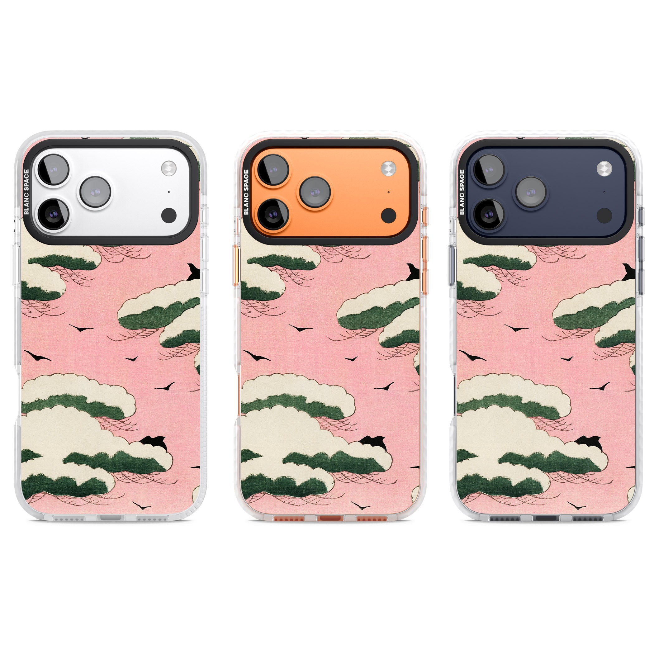 Japanese Pink Sky iPhone 17 Pro Impact Clear Phone Case APT Impact Protection