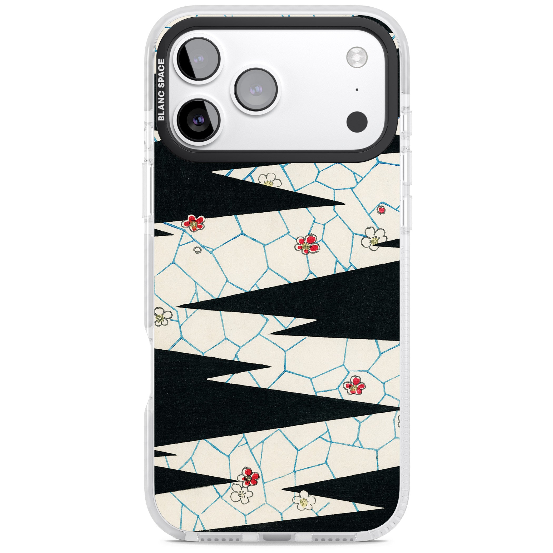 Japanese Flowers By Bijutsu Sekai iPhone 17 Pro Max Impact Clear Phone Case