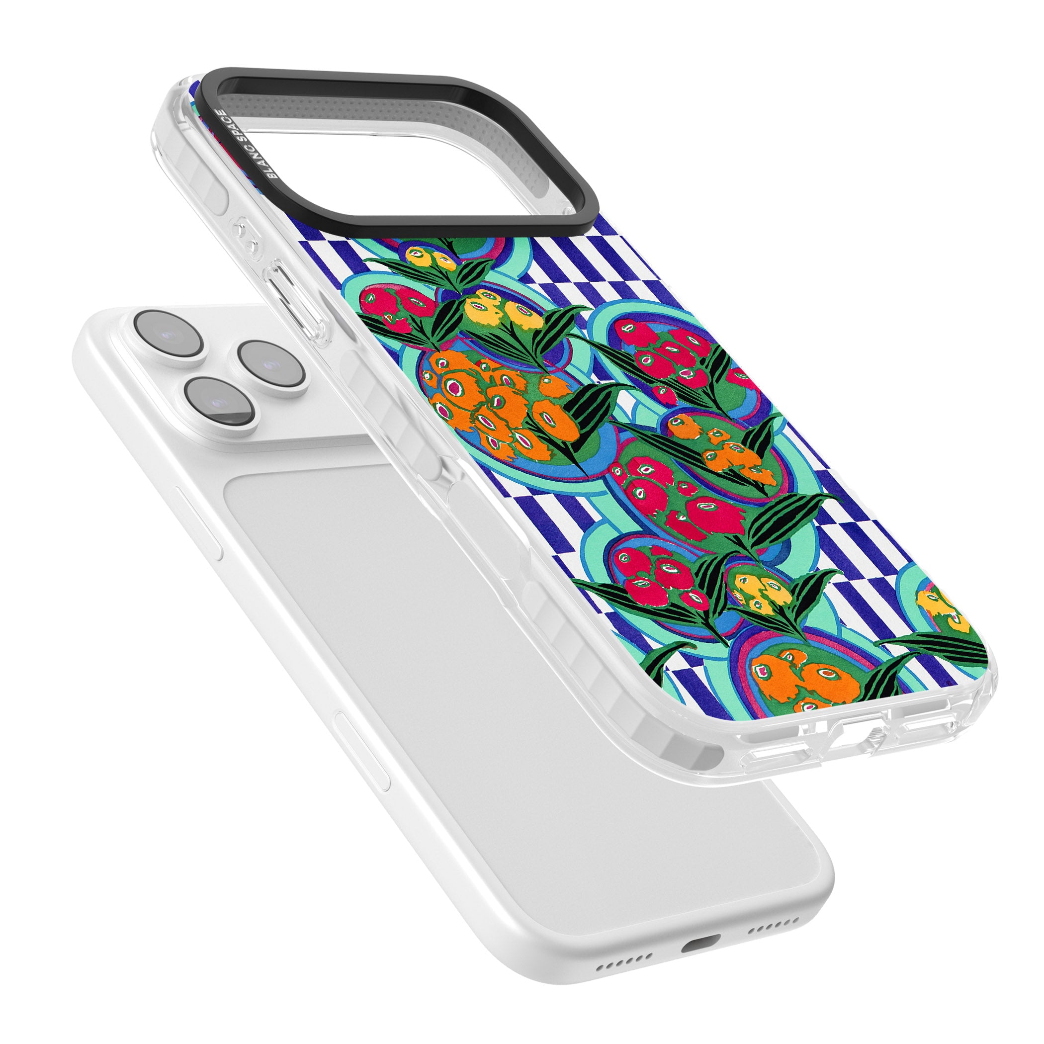Vintage Fruit Plates iPhone 17 Pro Max Impact Clear Phone Case Colours