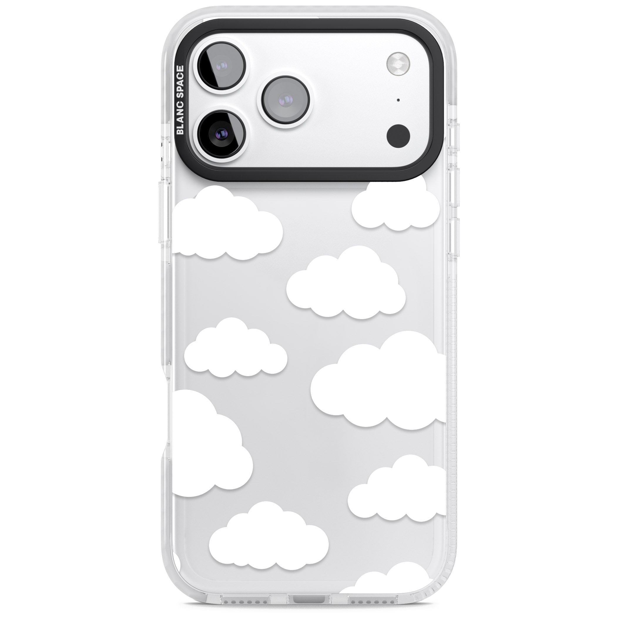 Cloud Pattern iPhone 17 Pro Max Impact Clear Phone Case