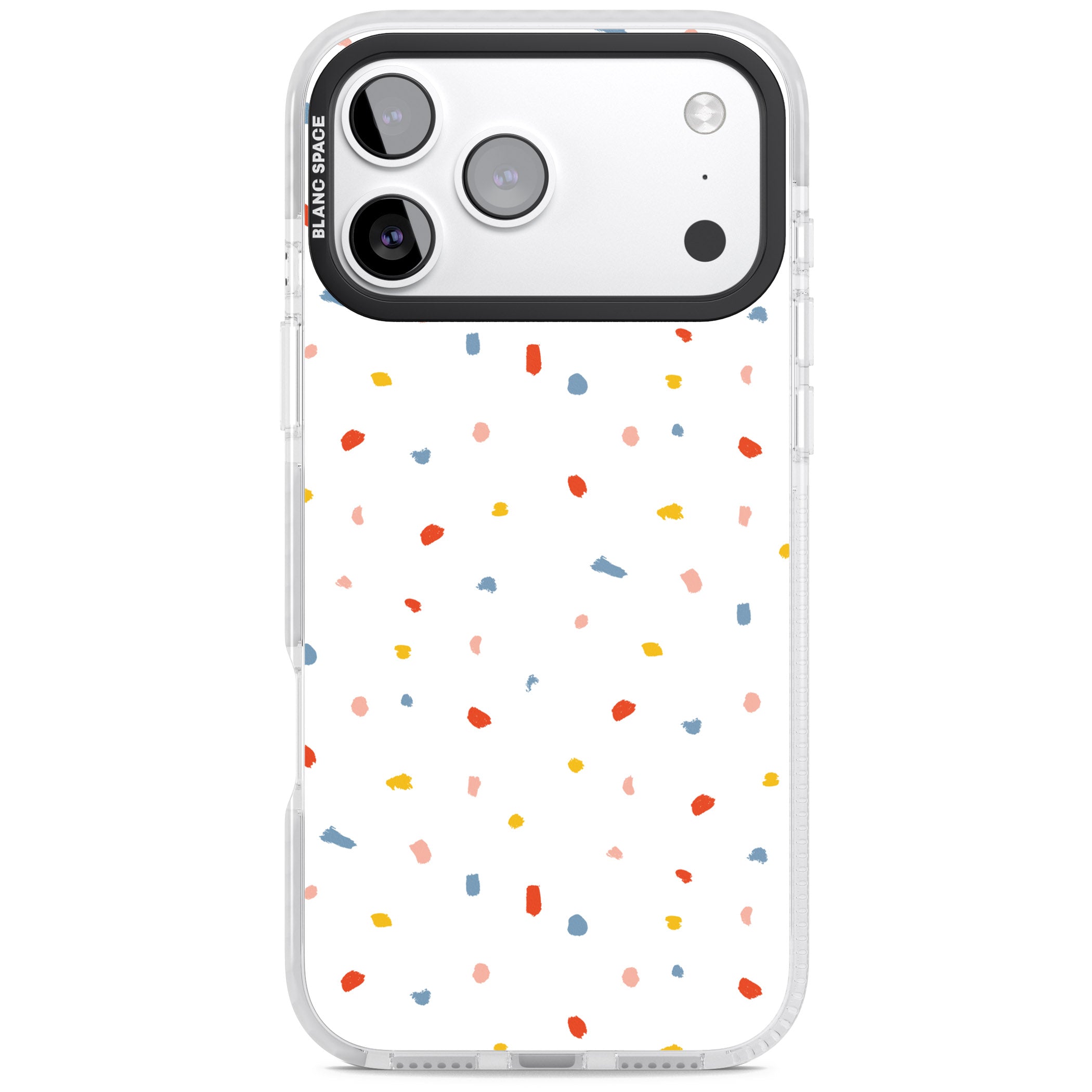 Confetti Speckle iPhone 17 Pro Max Impact Clear Phone Case