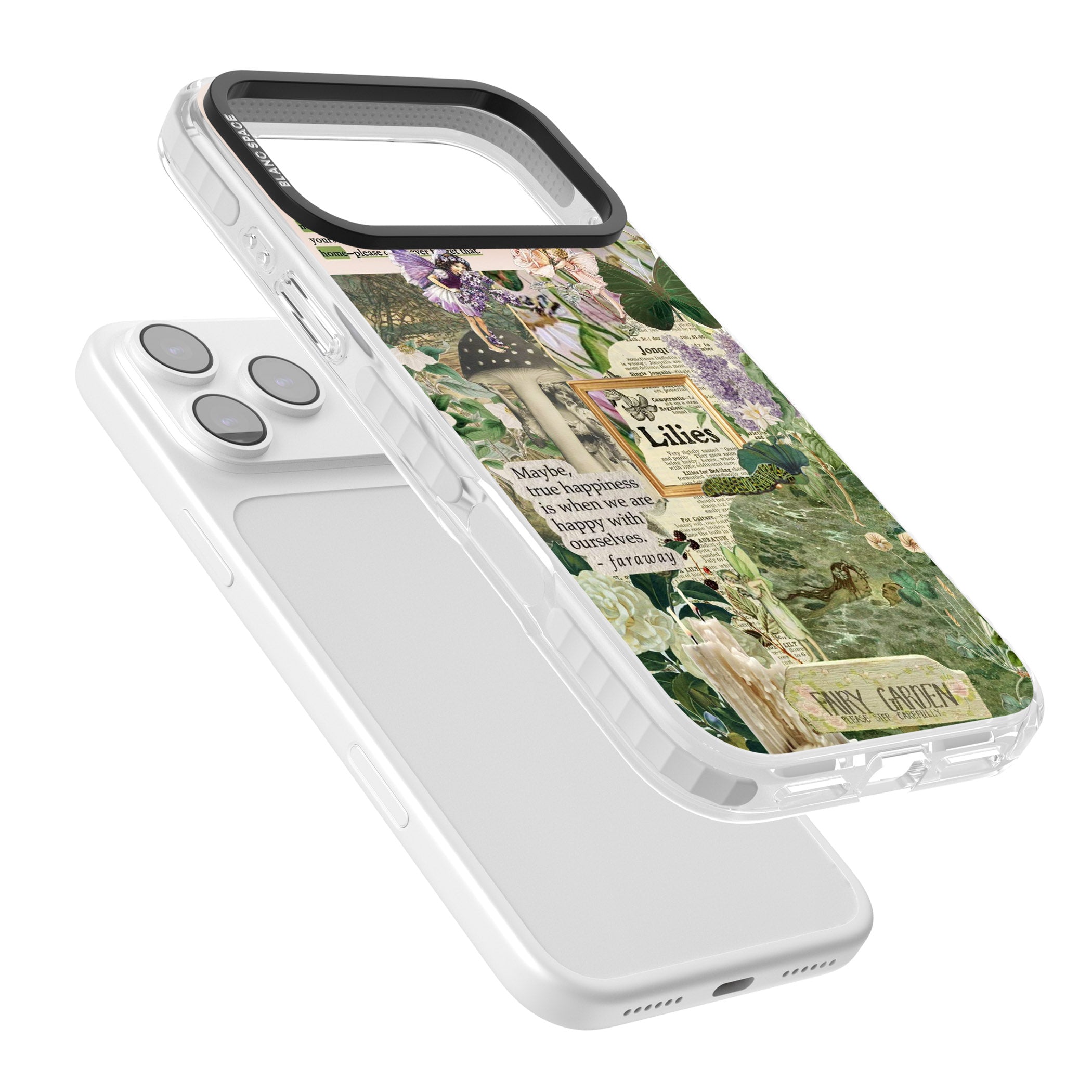 Fairy Garden iPhone 17 Pro Max Impact Clear Phone Case Colours