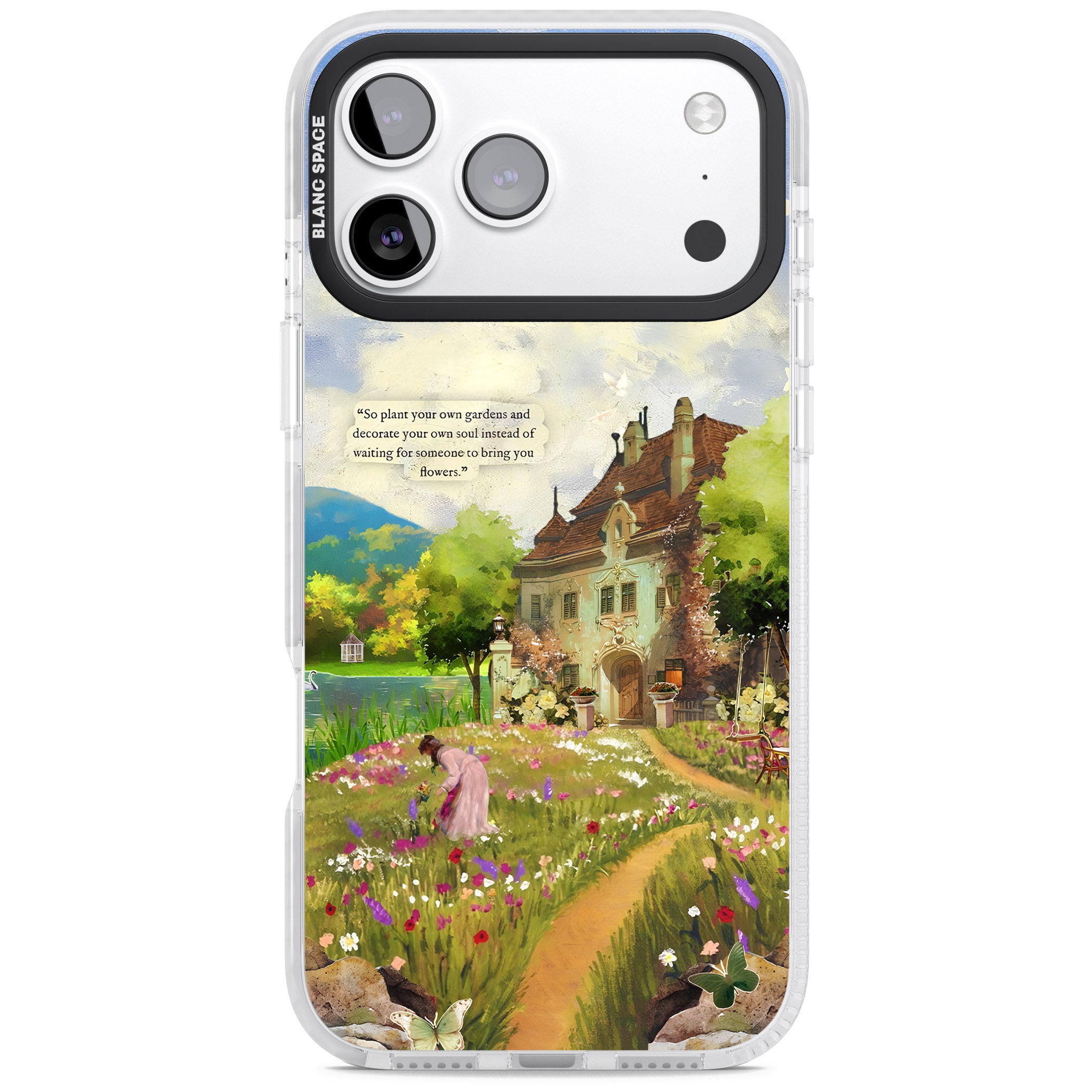 Spring Cottage iPhone 17 Pro Max Impact Clear Phone Case