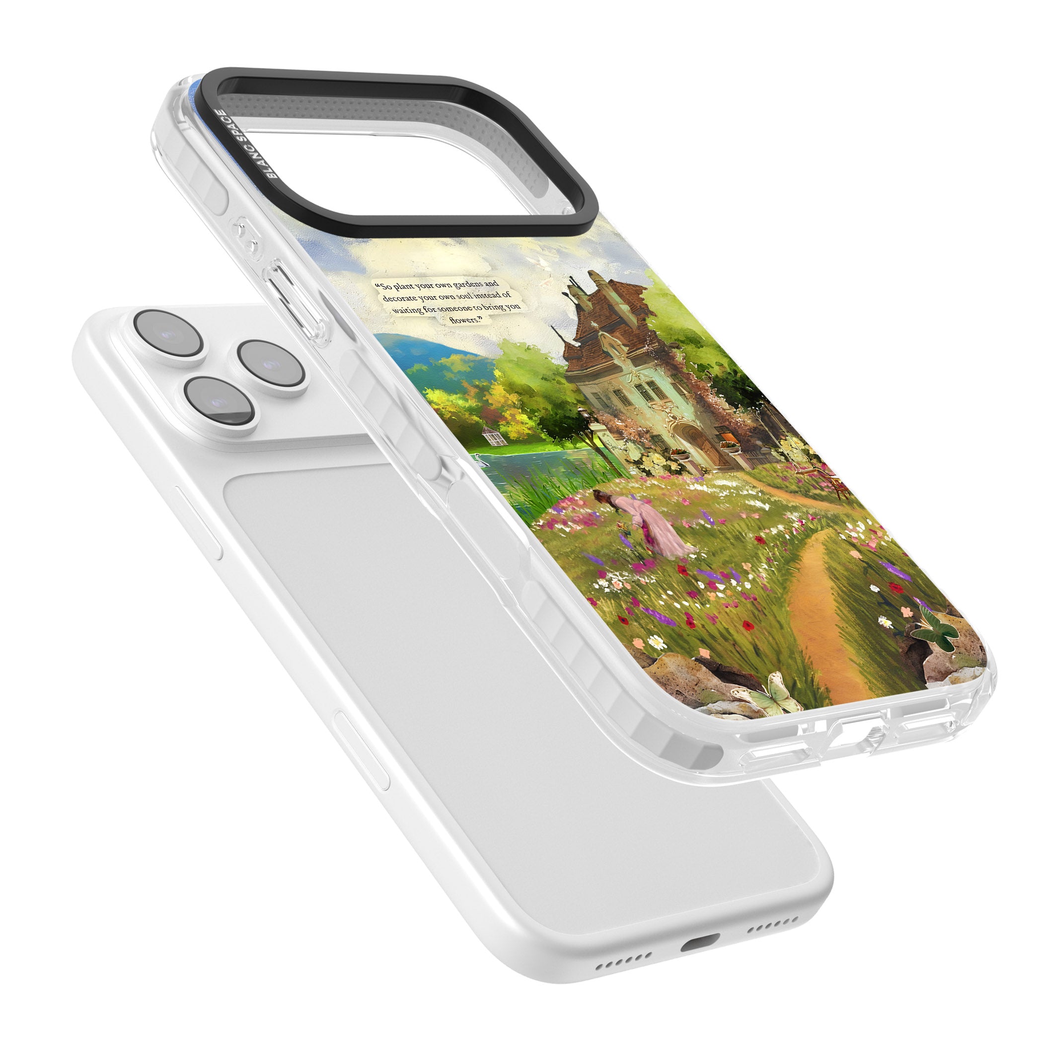 Spring Cottage iPhone 17 Pro Max Impact Clear Phone Case Colours