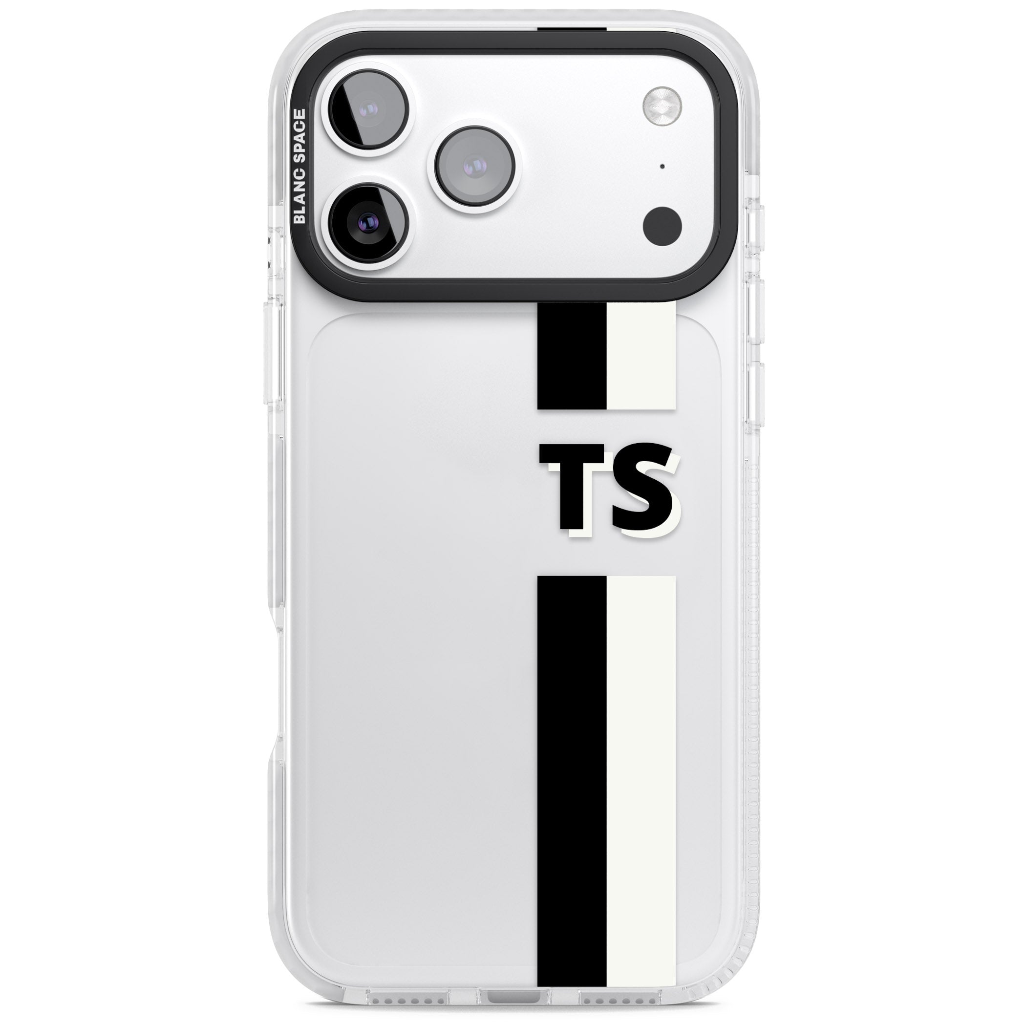Personalised Black And White Stripe