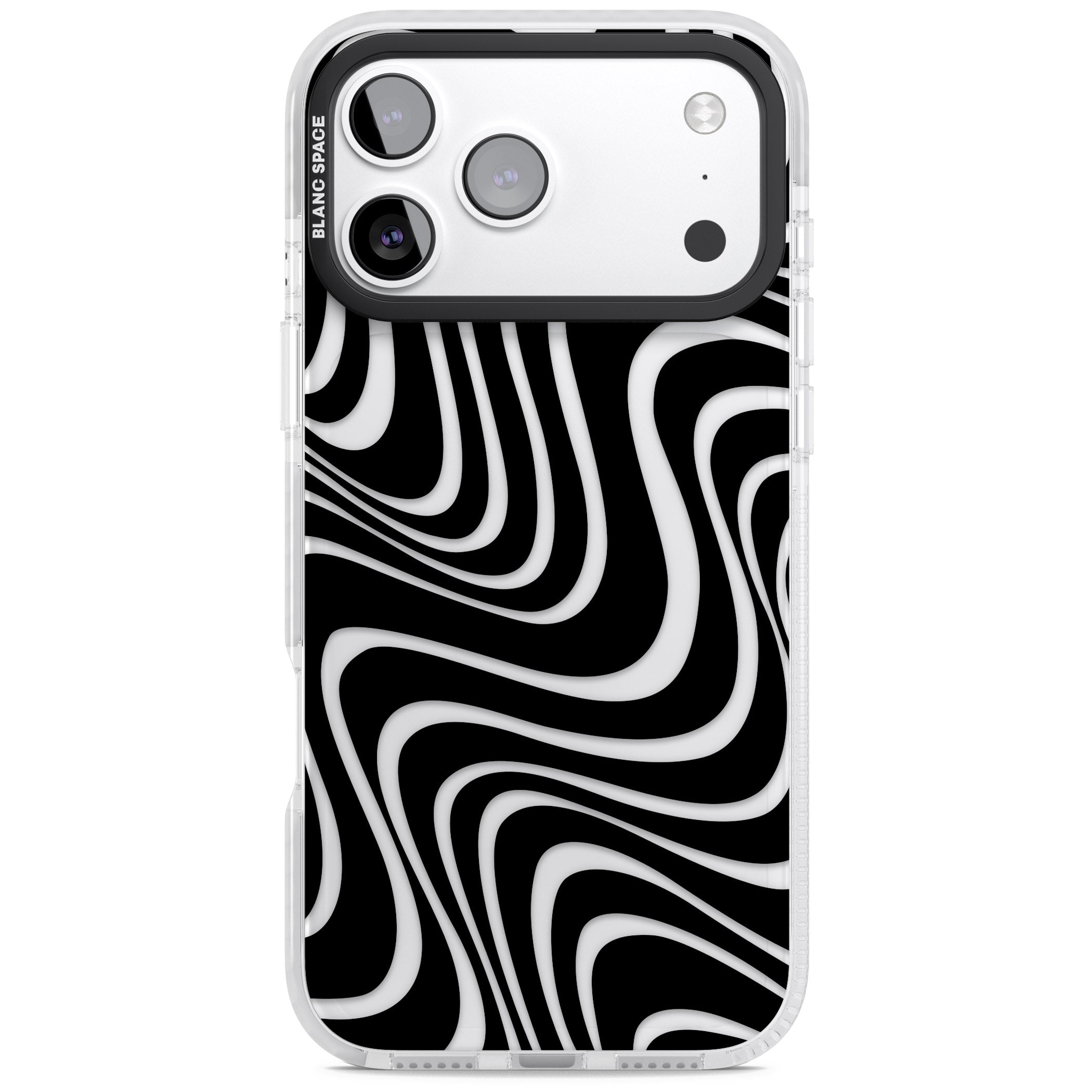 Abstract Waves iPhone 17 Pro Max Impact Clear Phone Case