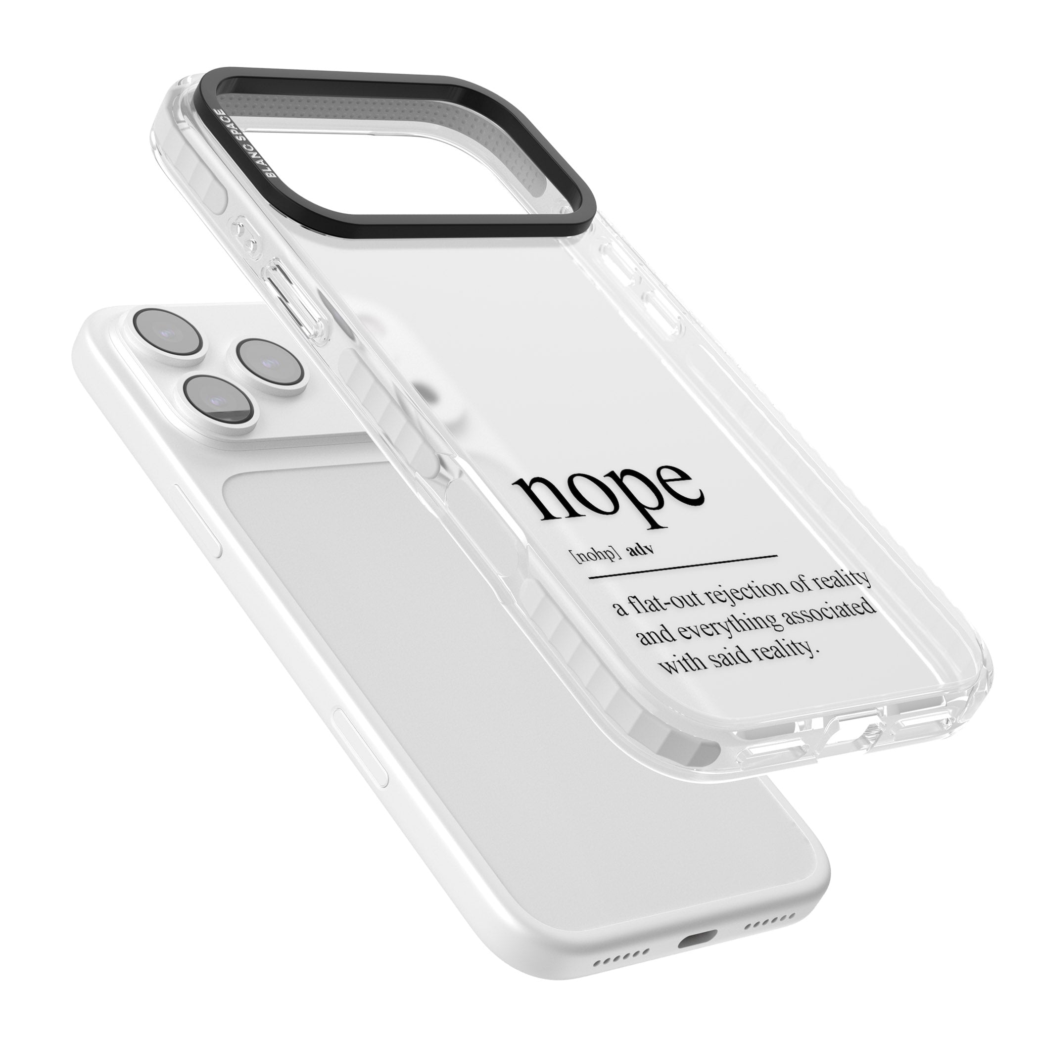 Nope iPhone 17 Pro Max Impact Clear Phone Case Colours