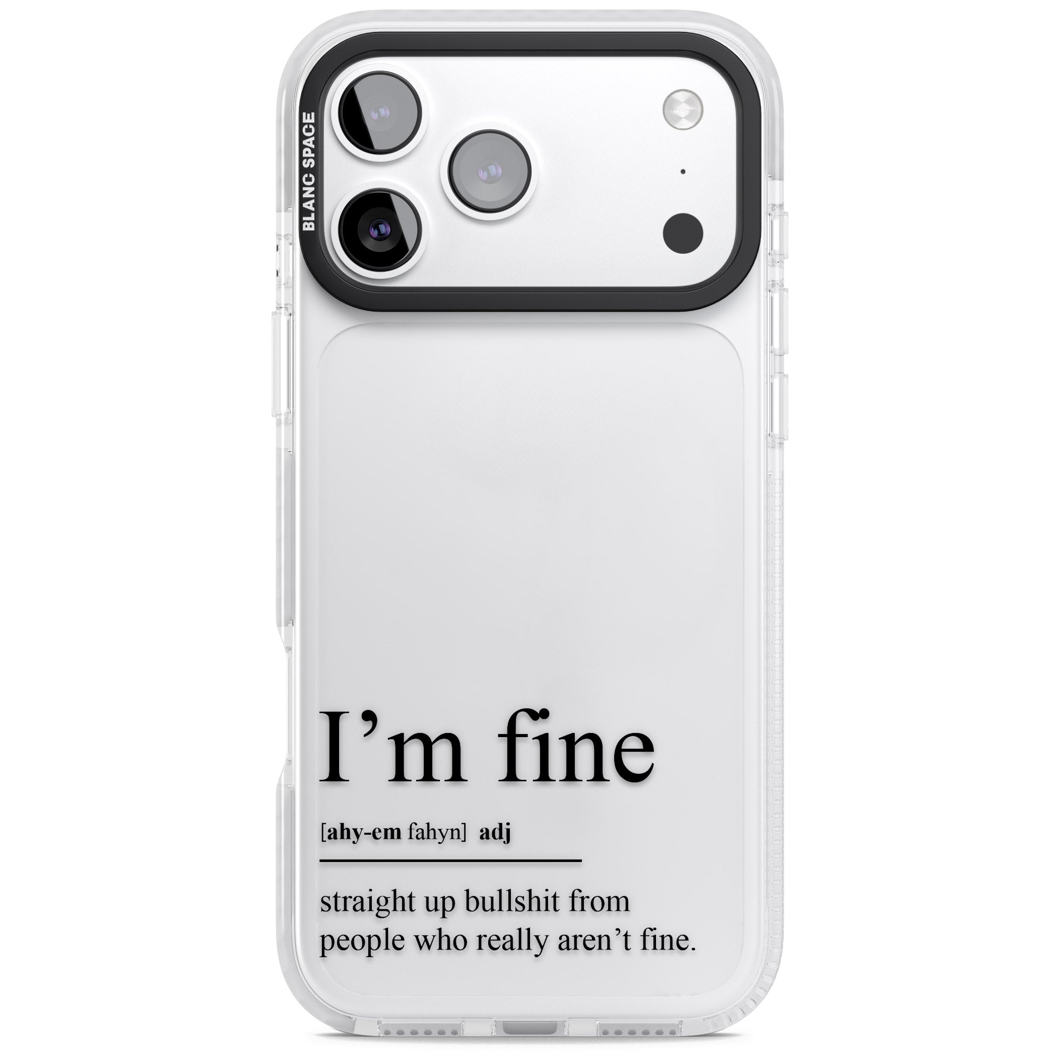 Im Fine iPhone 17 Pro Max Impact Clear Phone Case