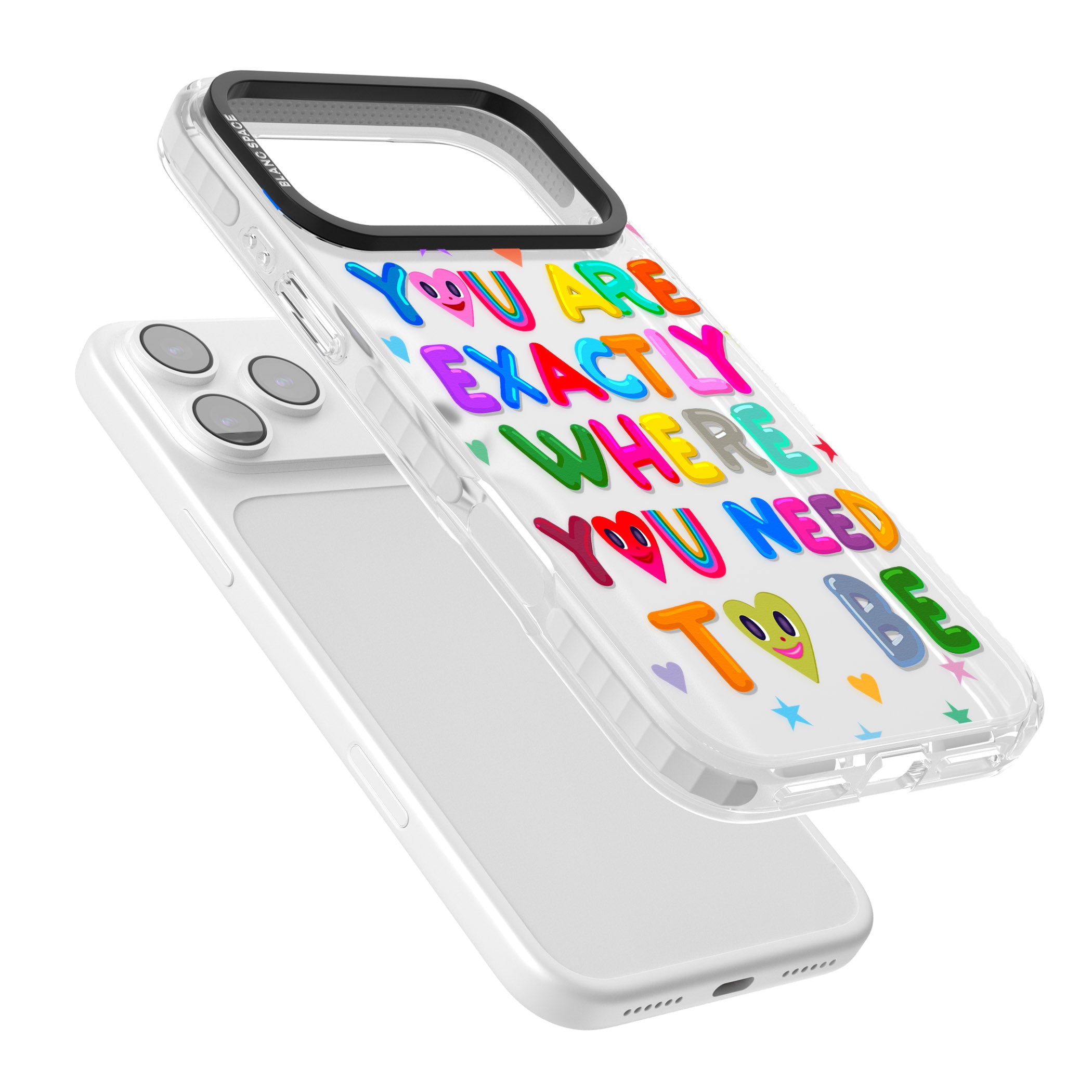 Exactly Where You Need To Be iPhone 17 Pro Max Impact Clear Phone Case Colours