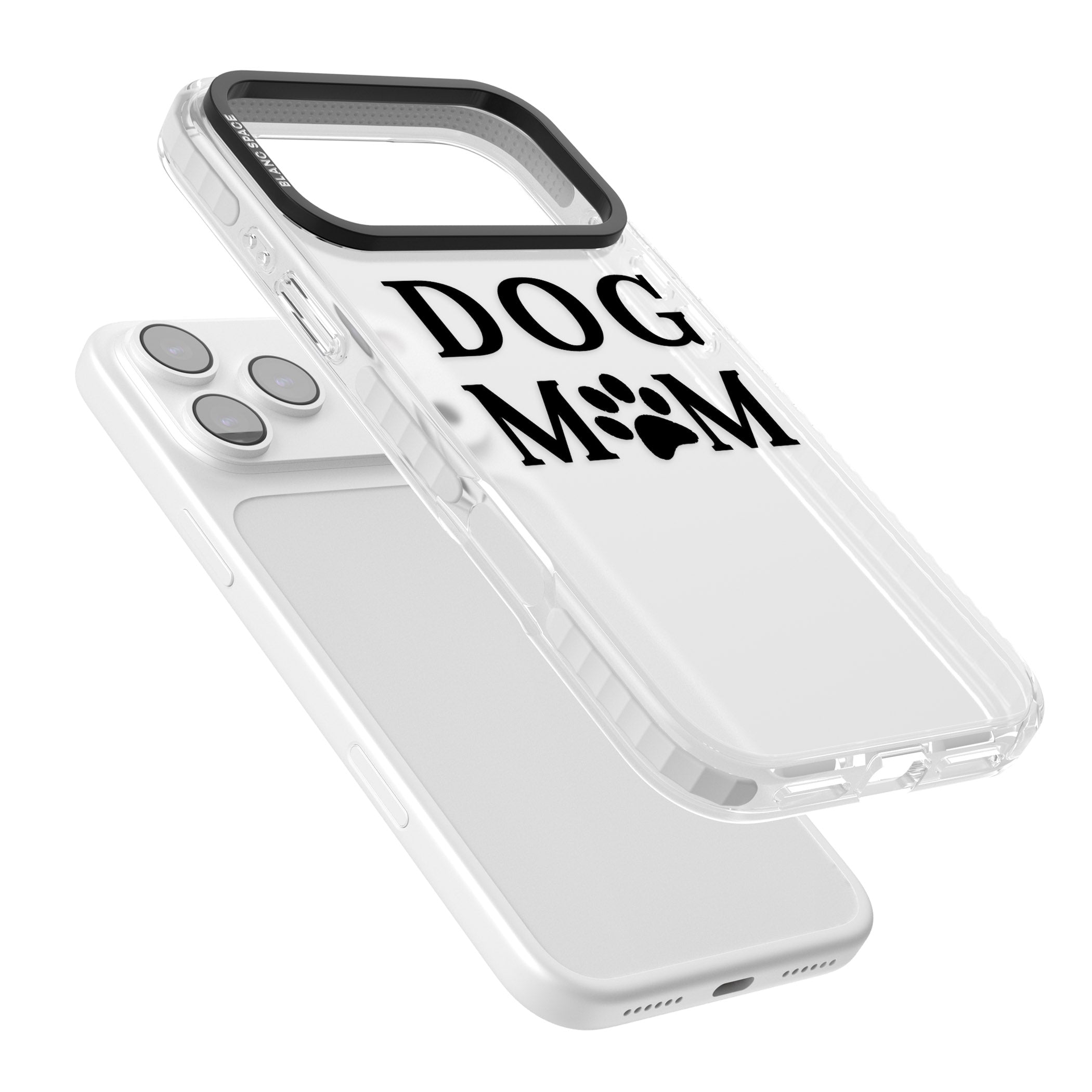 Dog Mom iPhone 17 Pro Max Impact Clear Phone Case Colours