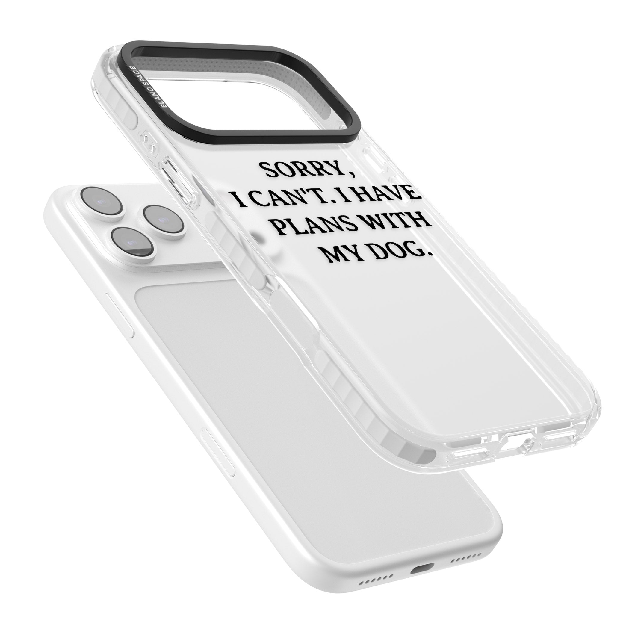 I Have Plans With My Dog iPhone 17 Pro Max Impact Clear Phone Case Colours
