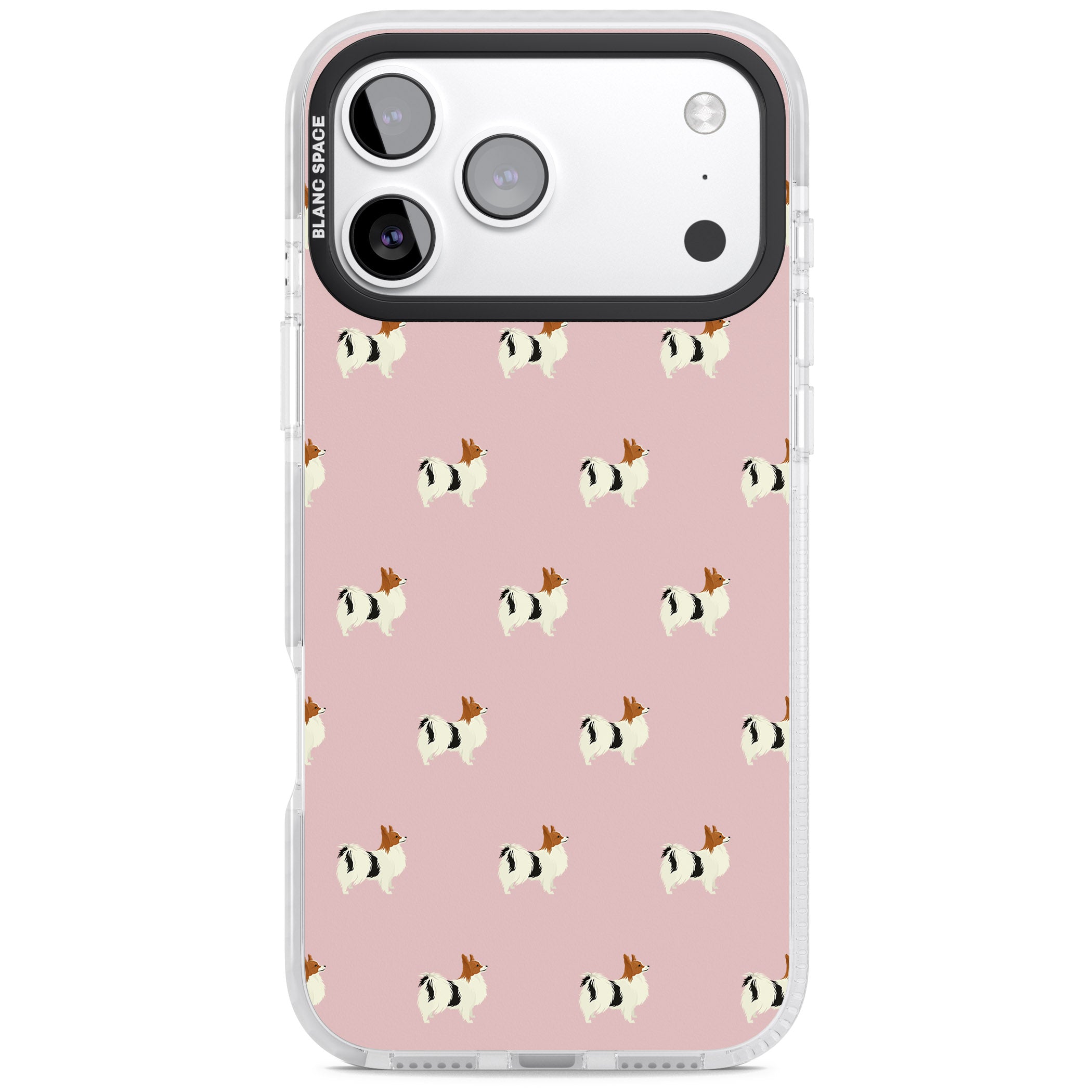 Adorable Dog Print iPhone 17 Pro Max Impact Clear Phone Case