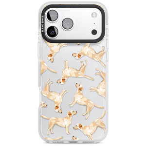 Yellow Labrador Watercolour Dog Pattern