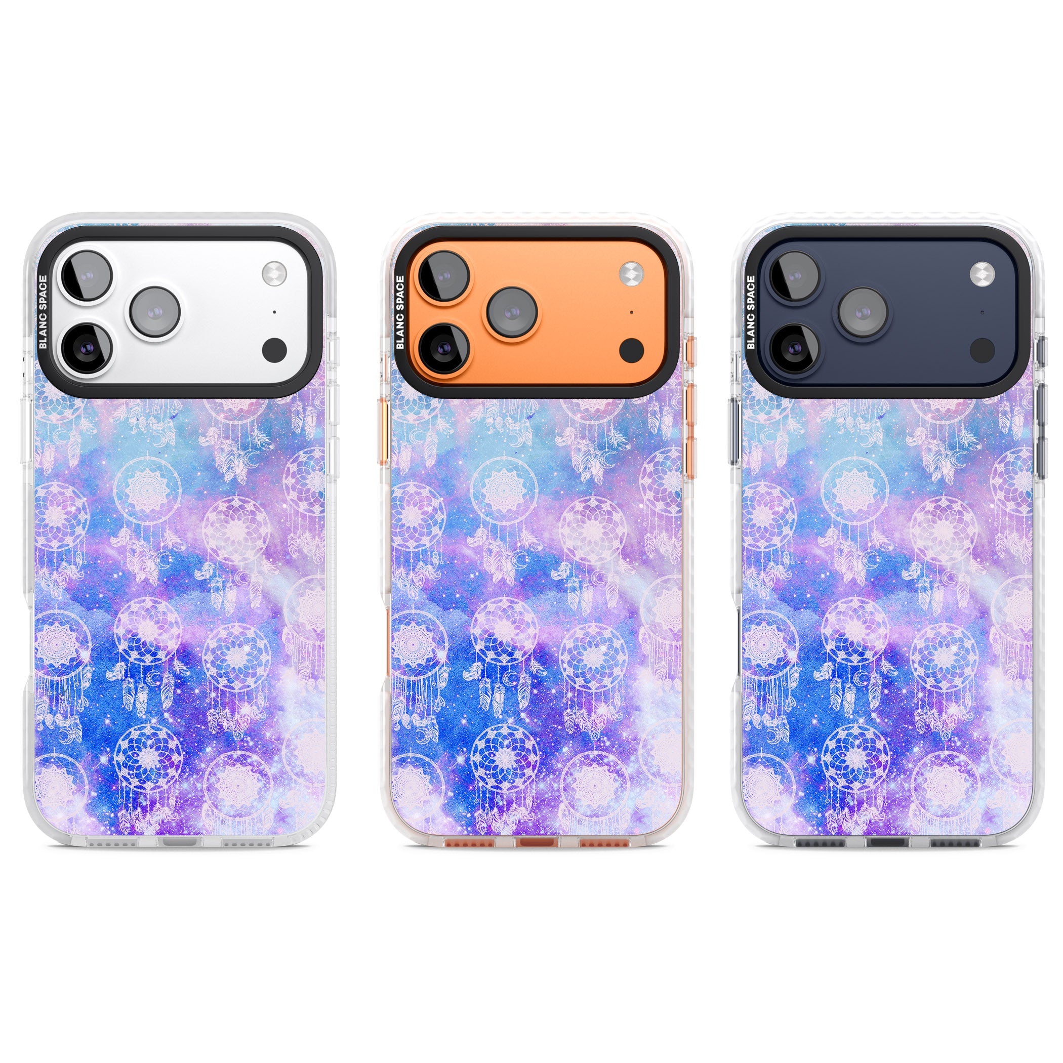 Dreamcatcher Galaxy Tie Dye iPhone 17 Pro Impact Clear Phone Case APT Impact Protection