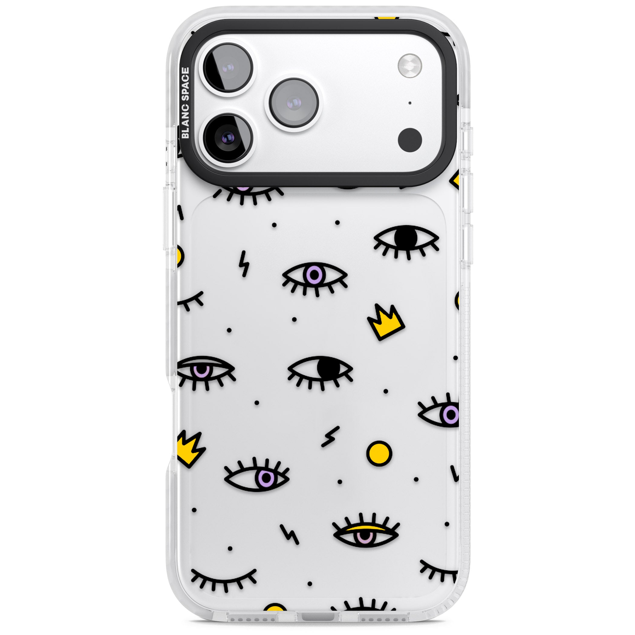 Eyes & Lips Icons iPhone 17 Pro Max Impact Clear Phone Case