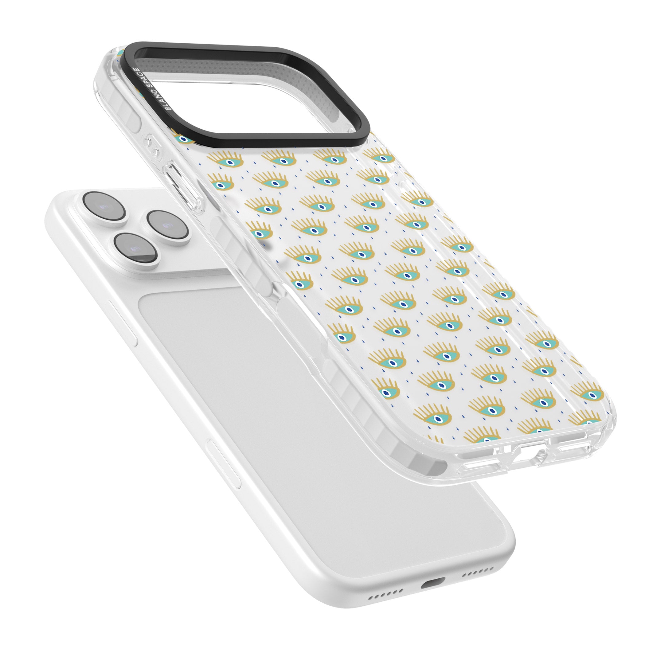 Crying Eyes Pattern iPhone 17 Pro Max Impact Clear Phone Case Colours